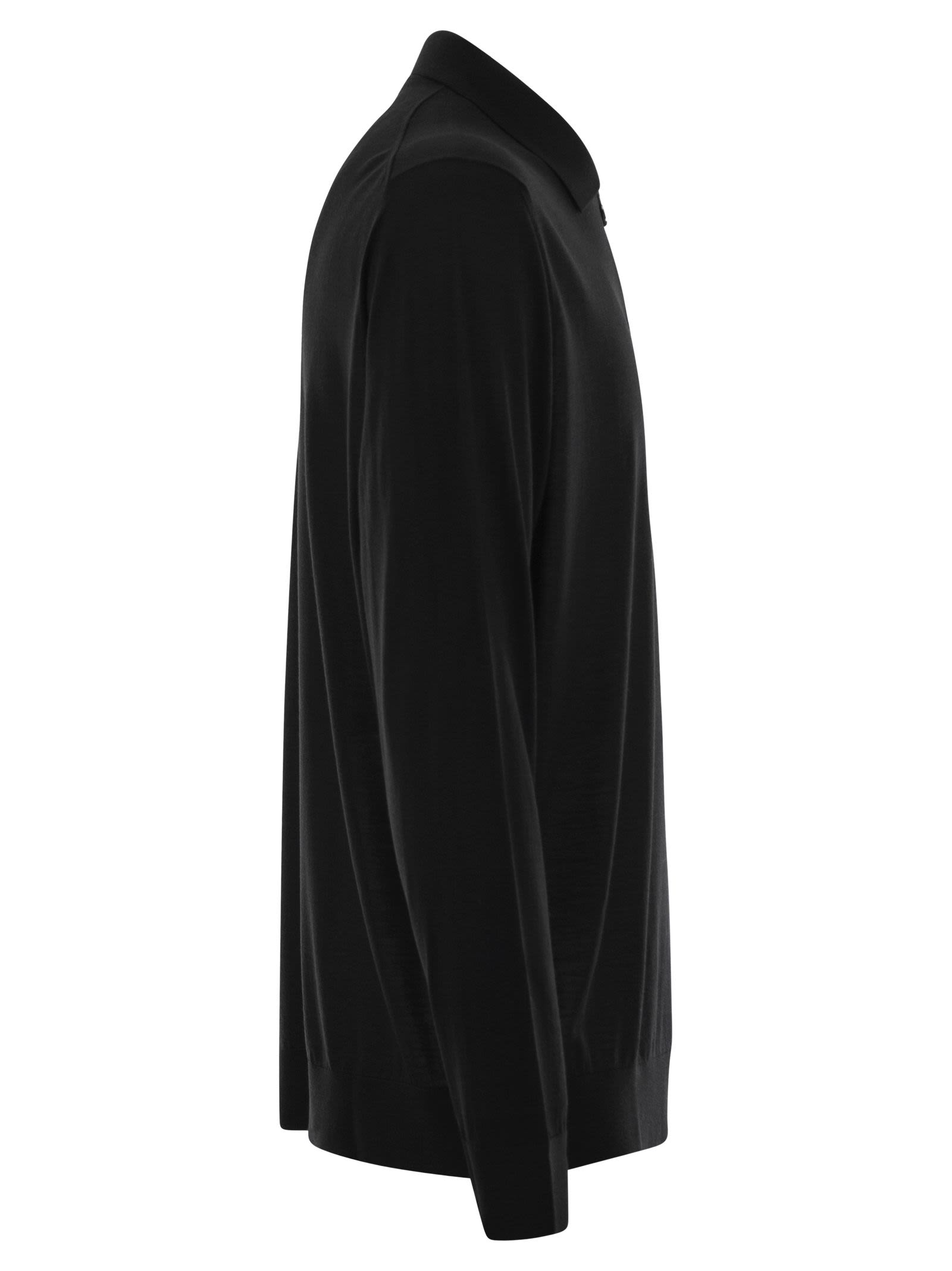 Kiton Men Wool Polo Shirt