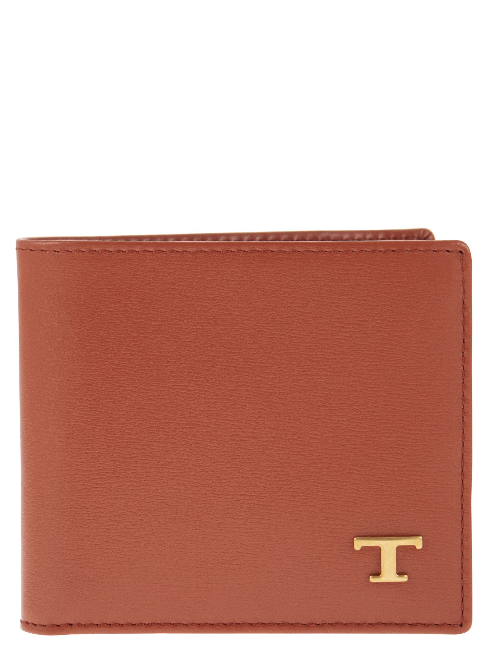 Tod's Men Leather Wallet With Logo