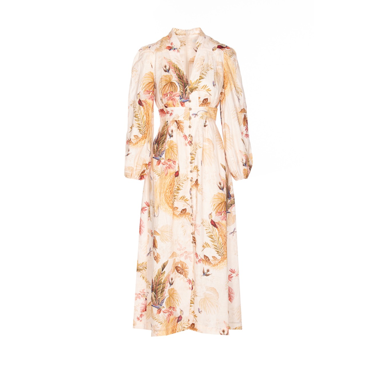 Zimmermann Women Ascension Plunge Midi Dress