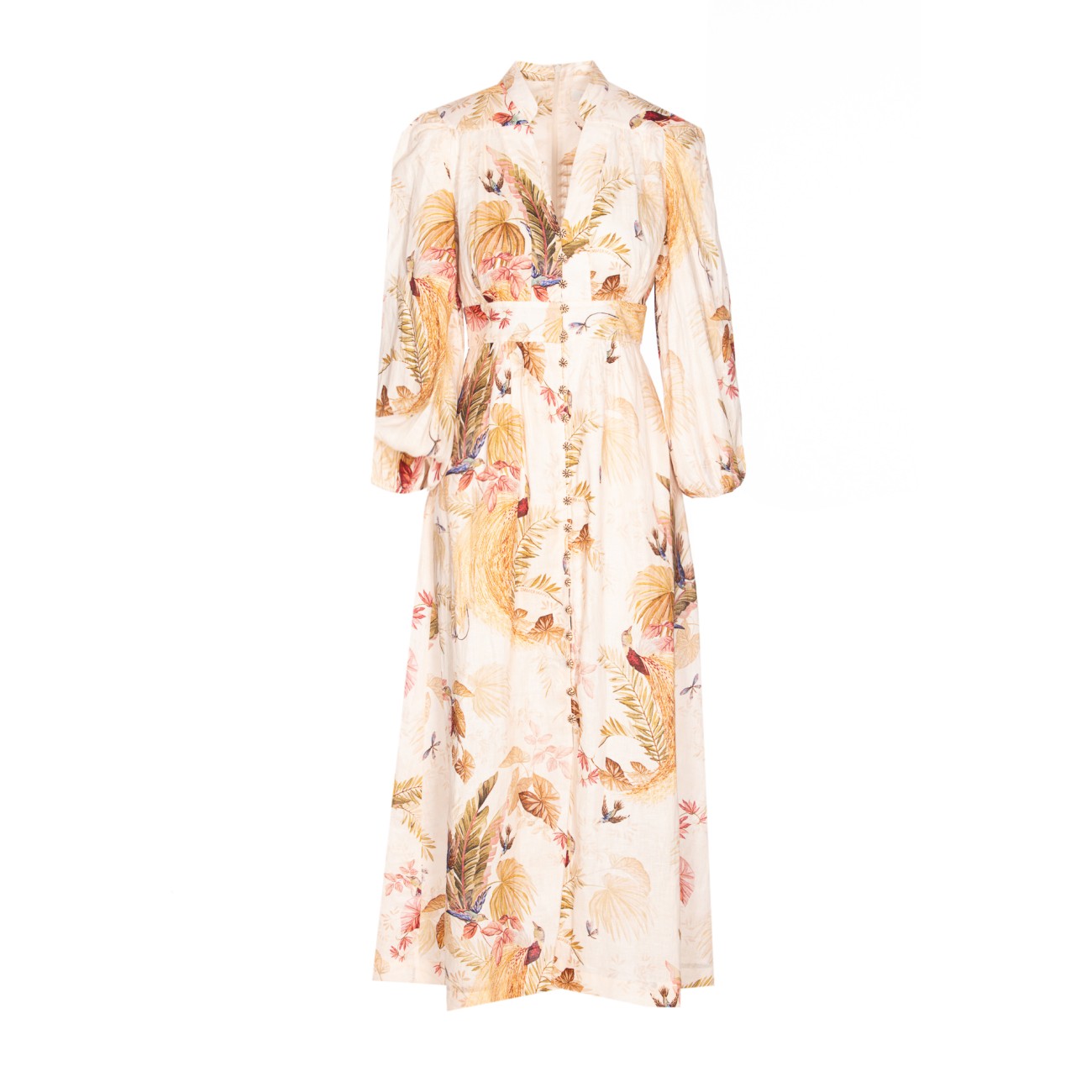 Zimmermann Women Ascension Plunge Midi Dress