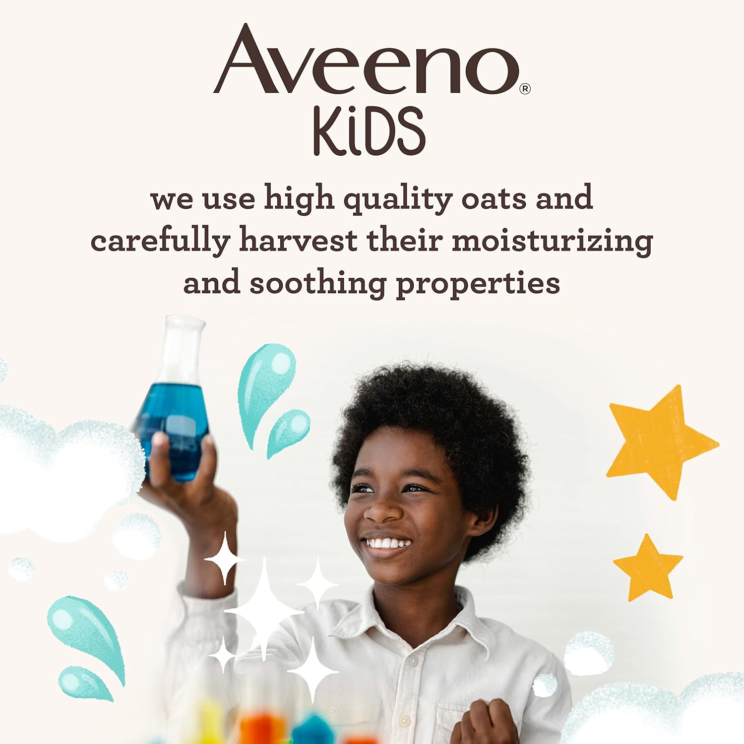 Aveeno Kids Sensitive Skin Face & Body Wash With Oat Extract, Gently Washes Away Dirt & Germs Without Drying, Tear-Free & Suitable for All Skin Tones, Hypoallergenic, 18 fl. oz