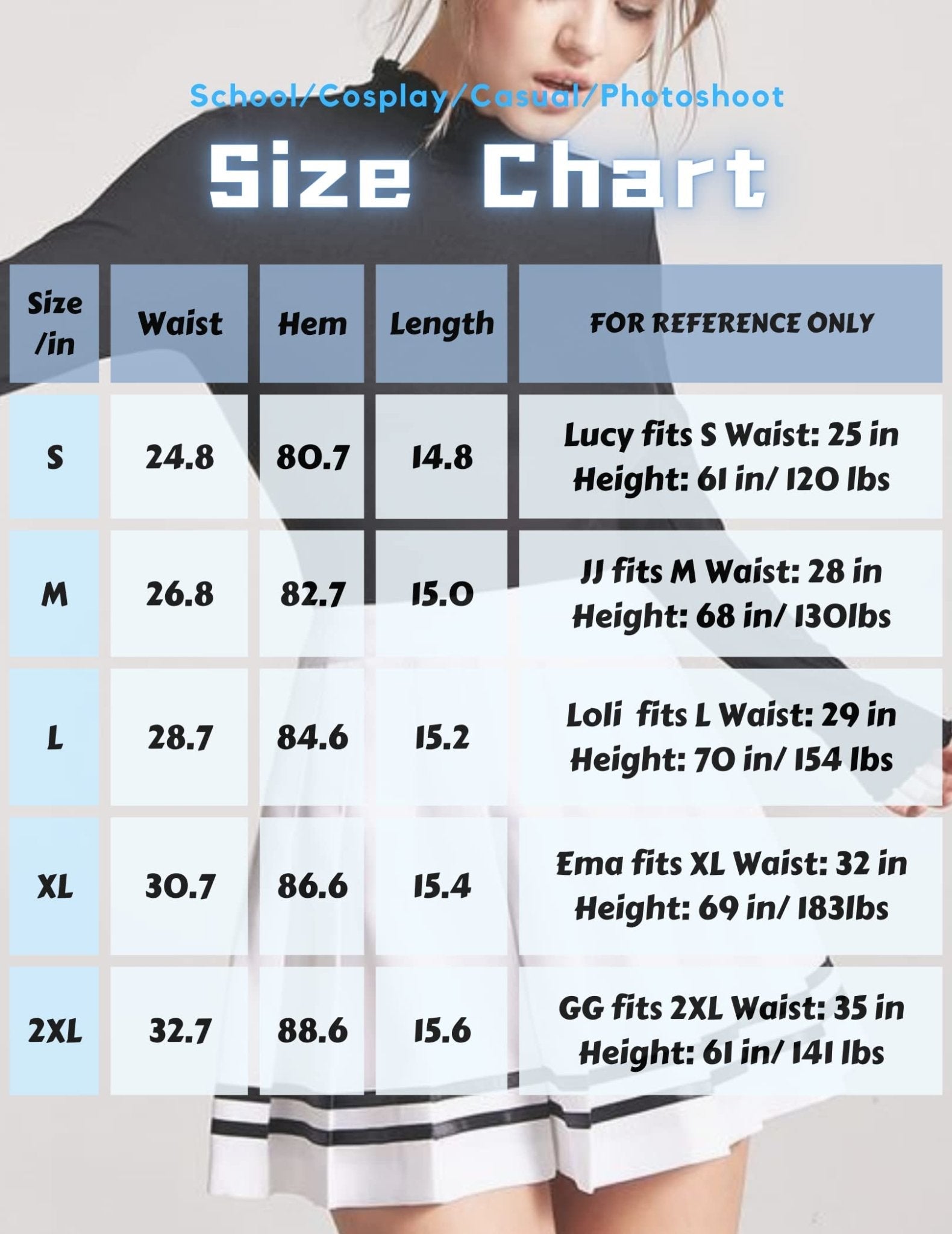 Avidlove Womens Pleated Skirt School Uniform Skirt Mini Skirt Pleated Cheer Skirt