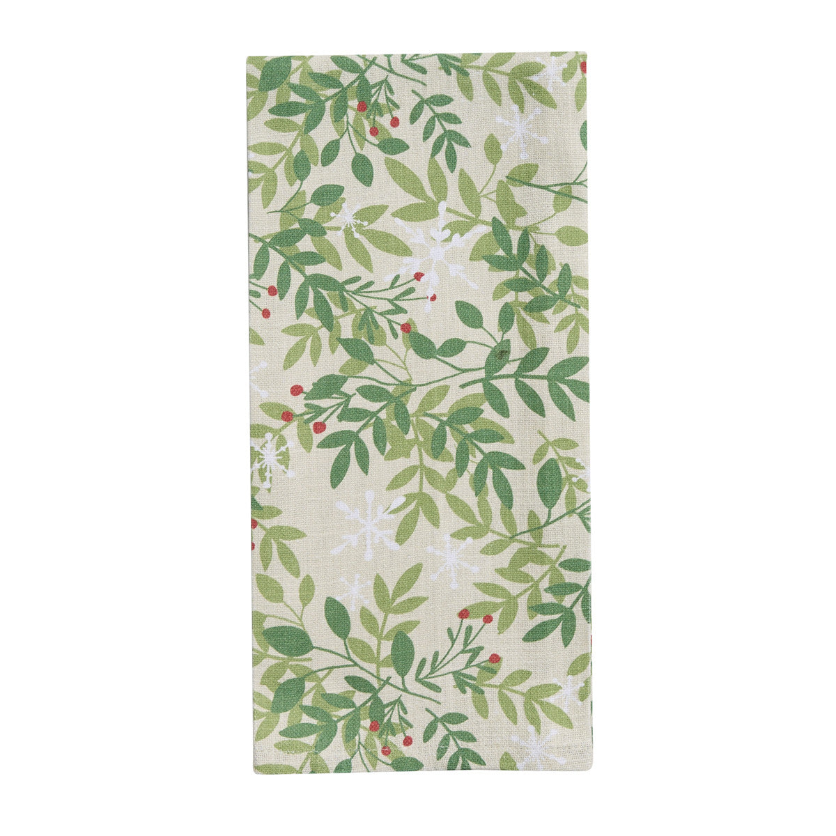 Williamsburg Snowflakes and Berries Dish Towel