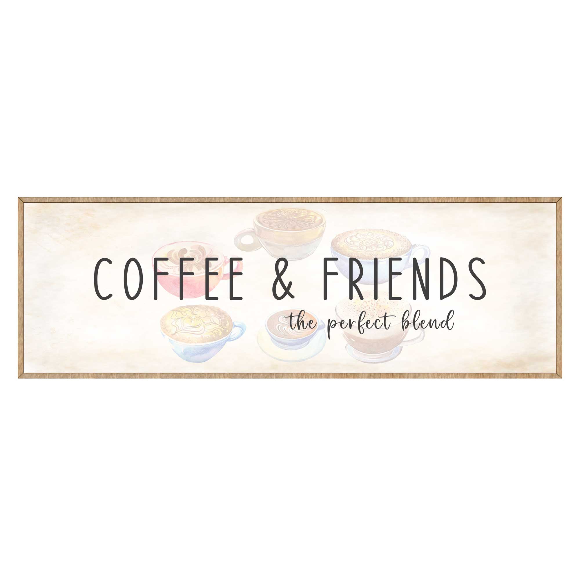 Coffee & Friends the Perfect Blend - Wooden Coffee shop decor - Farmhouse decor - Wooden Wall art - Kitchen decor - Farmhouse kitchen - Coffee nook - 310314