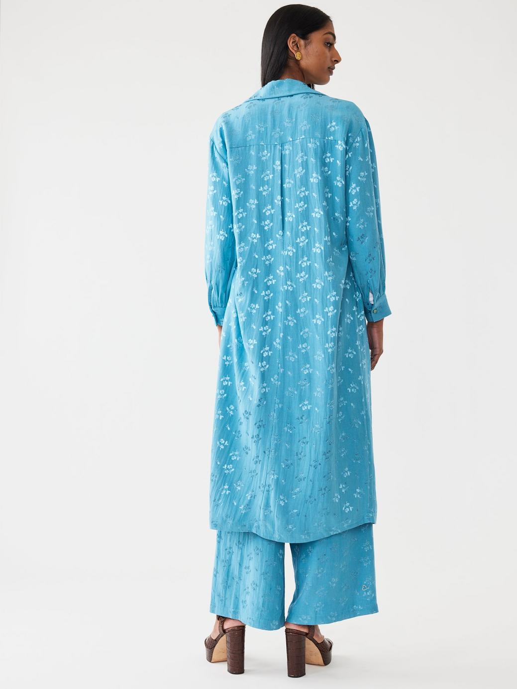 Helen Jacket - Frozen Blue Bouquet