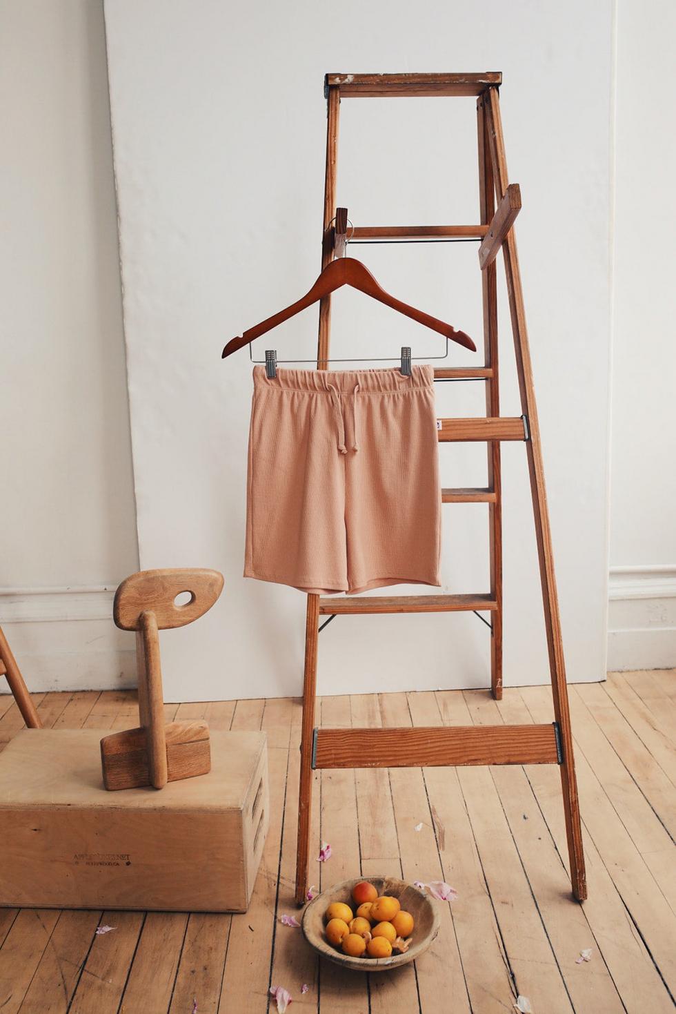 Organic Pima Cotton Kids Shorts - Pink