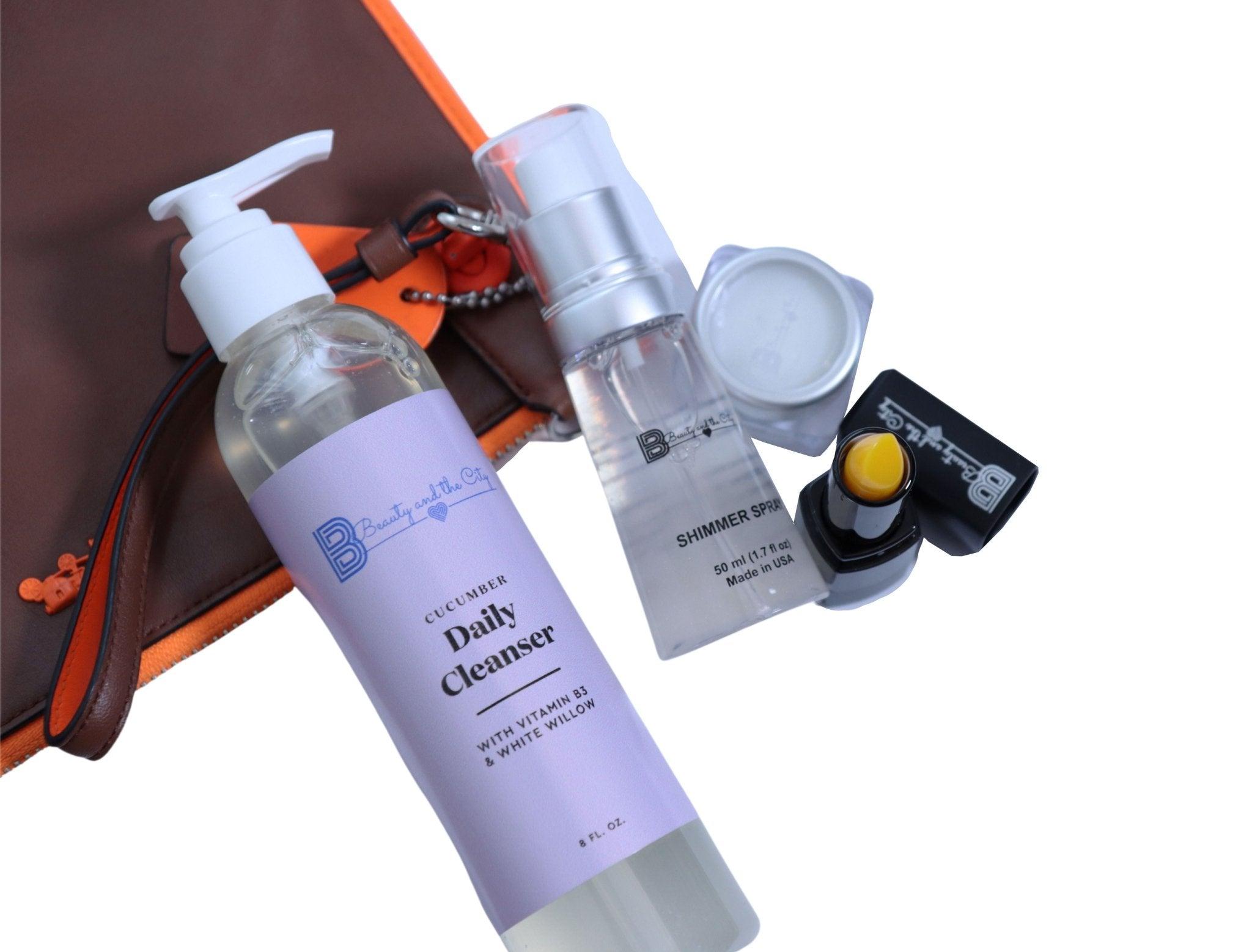 Beauty and the City Vegan Moisturizing Lip Salve & Lip Scrub – Hydrating, Exfoliating Lip Care Duo