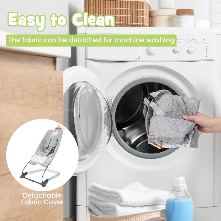 Baby Bouncer Seat with Aluminum and Metal Frame