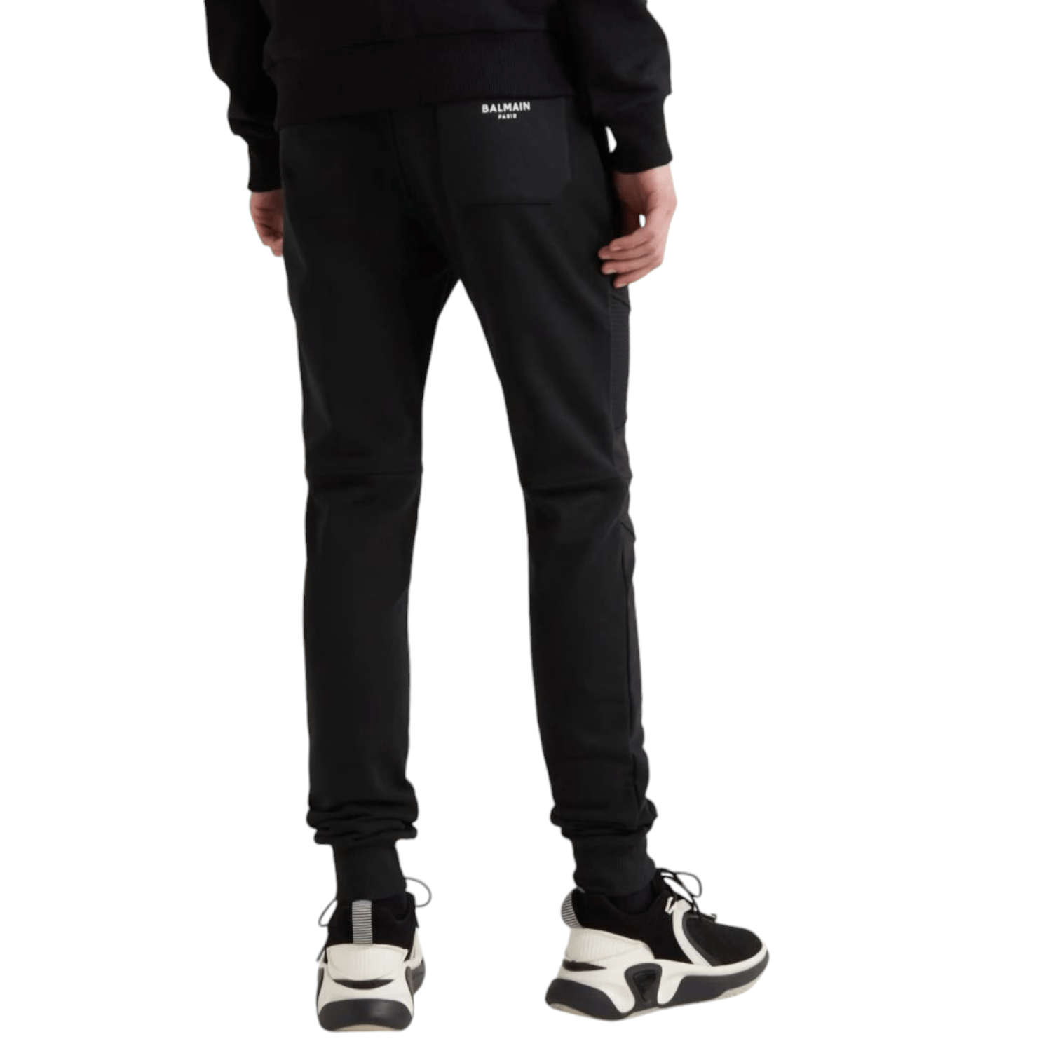 Balmain Skinny-Fit Ribbed Cotton-Jersey Sweatpants