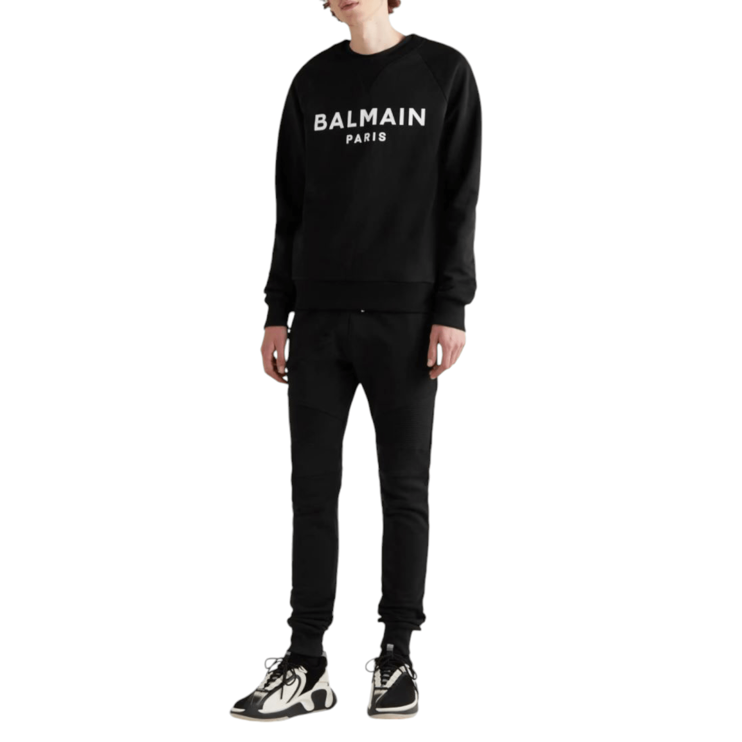 Balmain Skinny-Fit Ribbed Cotton-Jersey Sweatpants