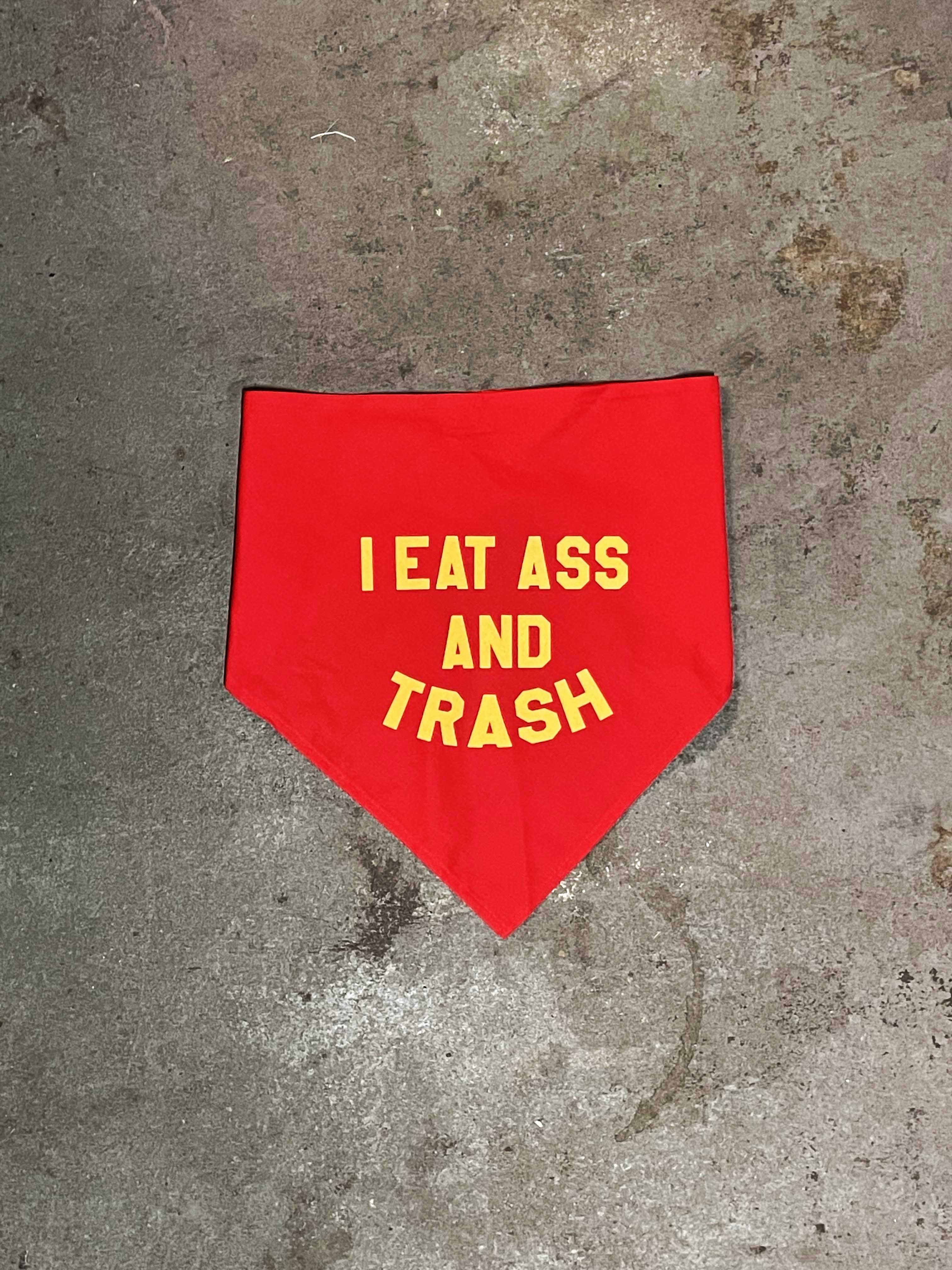 I Eat Ass And Trash Pet Bandana (Large) by BOBBYK