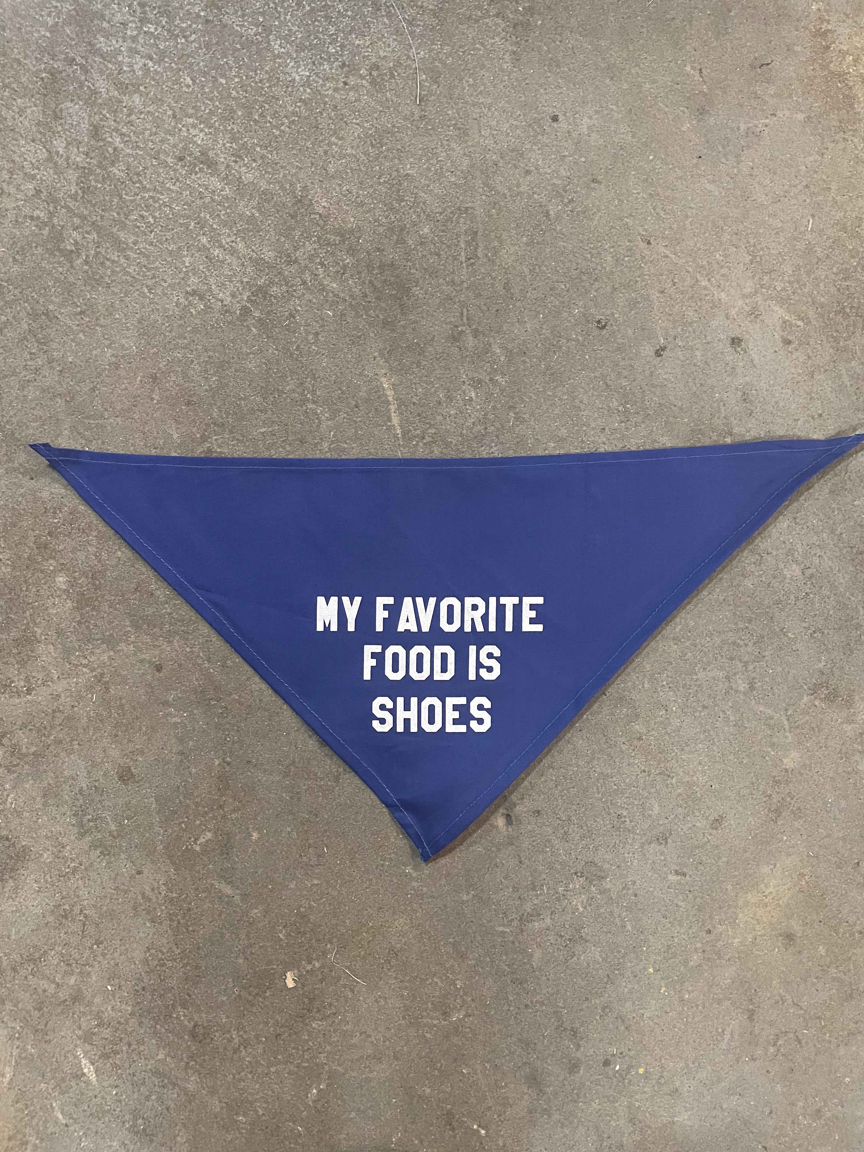 My Favorite Food Is Shoes Pet Bandana (Small) by BOBBYK