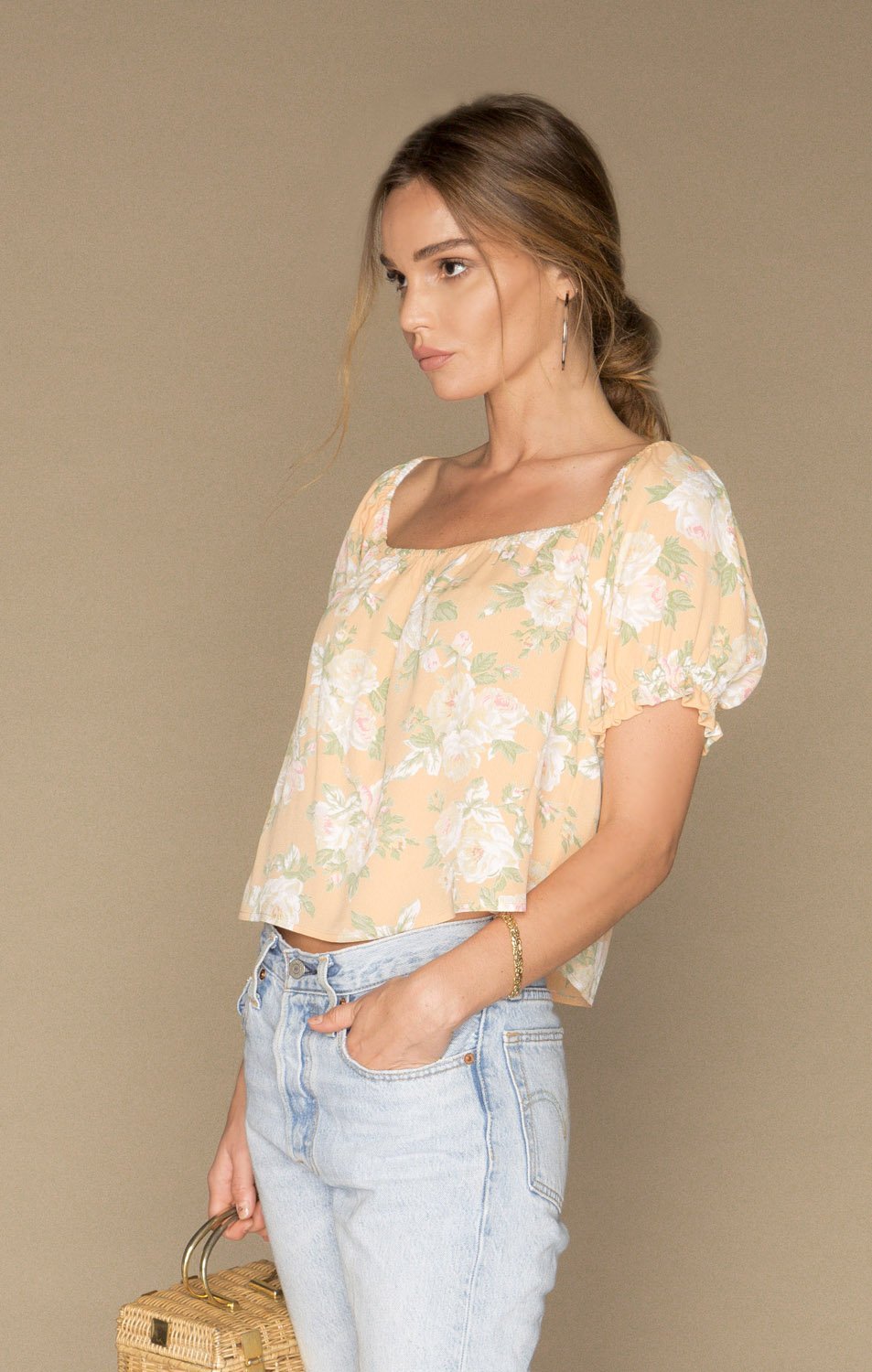 Bardot Blouse | Sherbert Floral