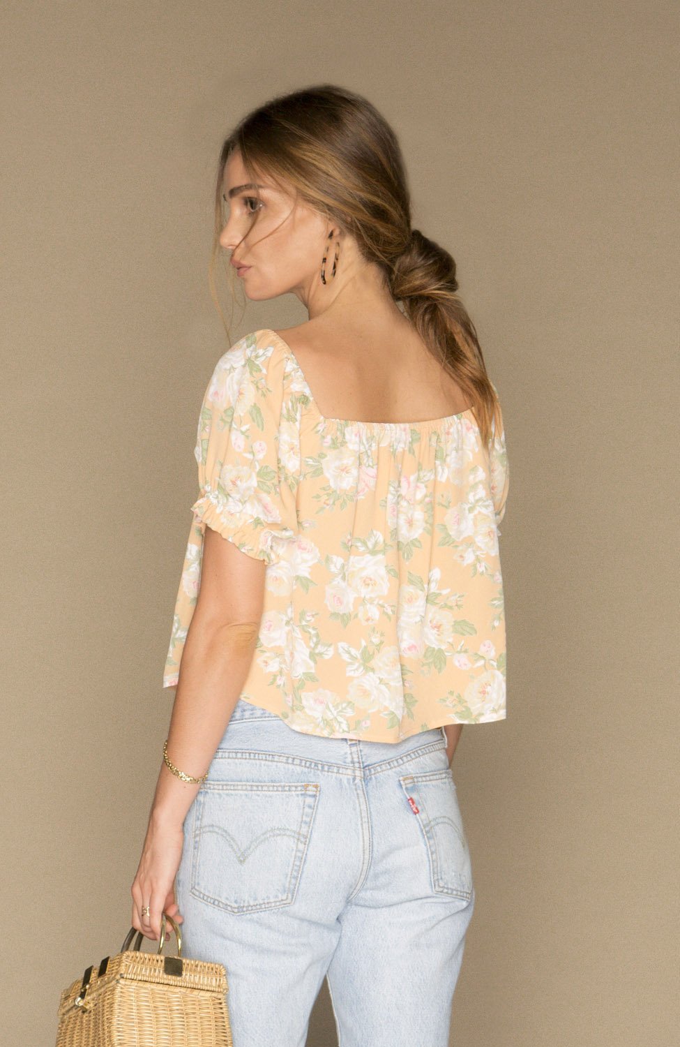 Bardot Blouse | Sherbert Floral