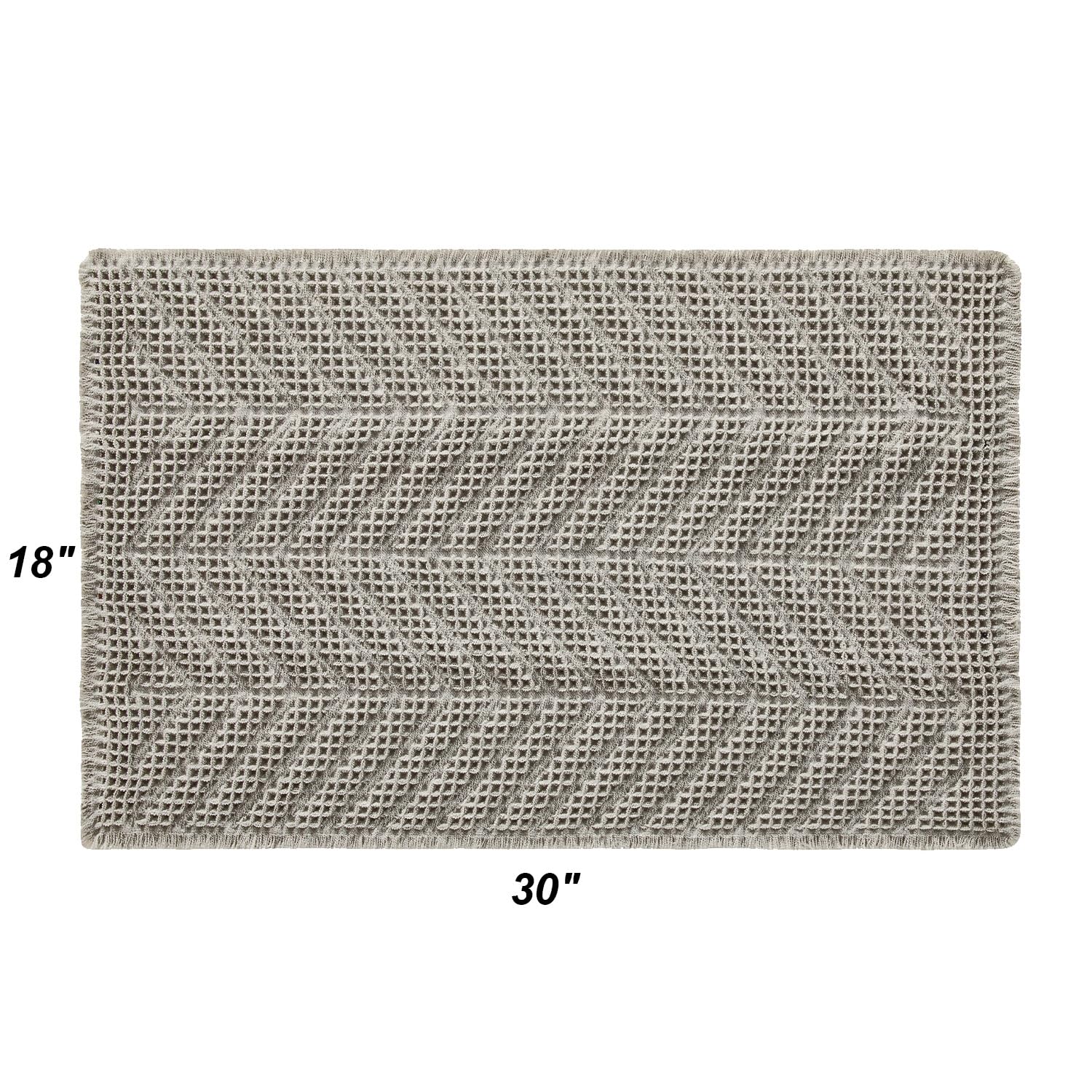 Bathroom Floor Mat,Boho Bath Rug,Super Absorbent Bath Mat,Bathroom Rugs Non Slip Washable, Quick Dry Shower Mats, Ultra Soft Bath Mat Towel,Brown,18"*30"