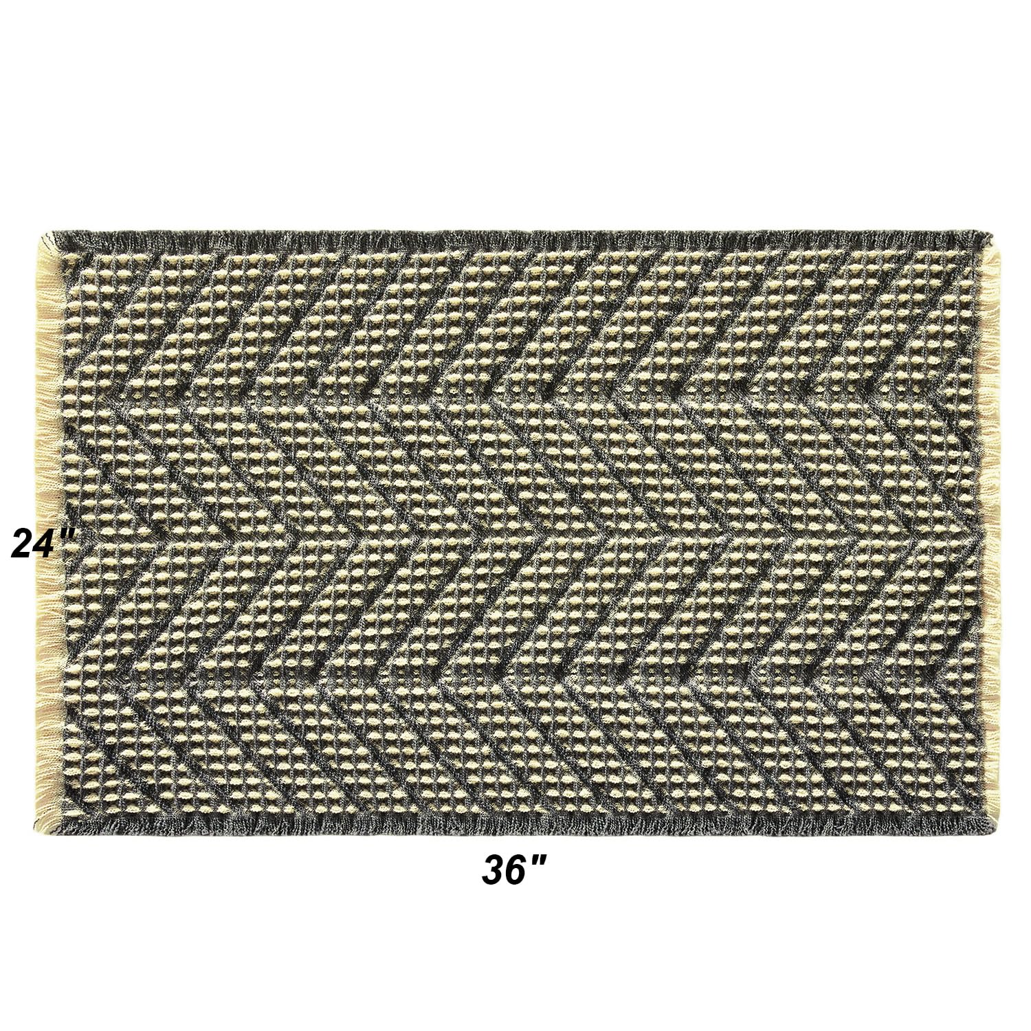 Bathroom Floor Mat,Boho Bath Rug,Super Absorbent Bath Mat,Bathroom Rugs Non Slip Washable, Quick Dry Shower Mats, Ultra Soft Bath Mat Towel,Brown,18"*30"