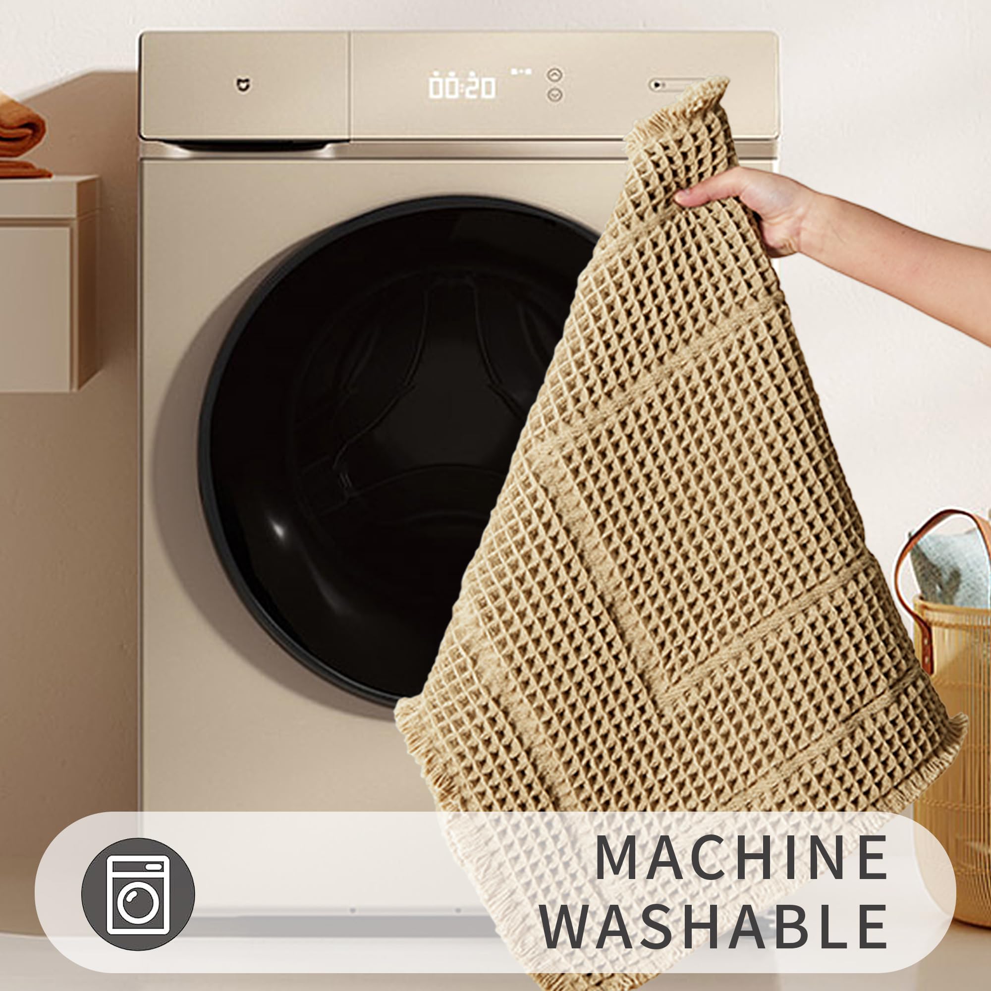 Bathroom Floor Mat,Boho Bath Rug,Super Absorbent Bath Mat,Bathroom Rugs Non Slip Washable, Quick Dry Shower Mats, Ultra Soft Bath Mat Towel,Brown,18"*30"