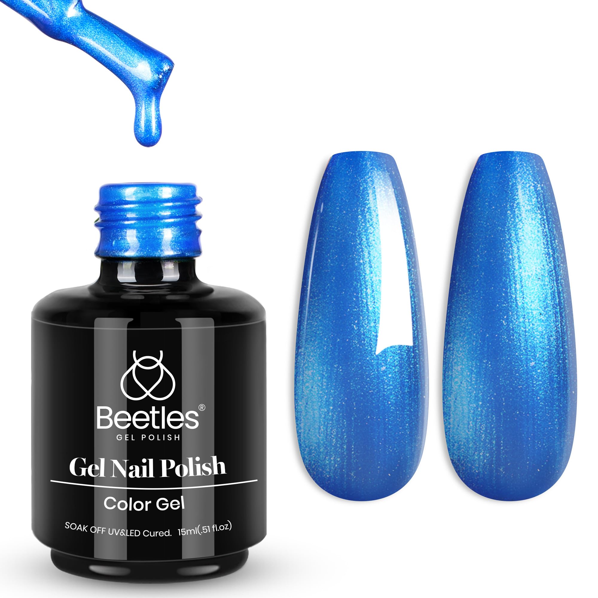 Beetles White Gel Nail Polish,15ml Summer Soak Off UV Gel Polish French Nail Art Manicure Salon DIY Design at Home Gift for Woman