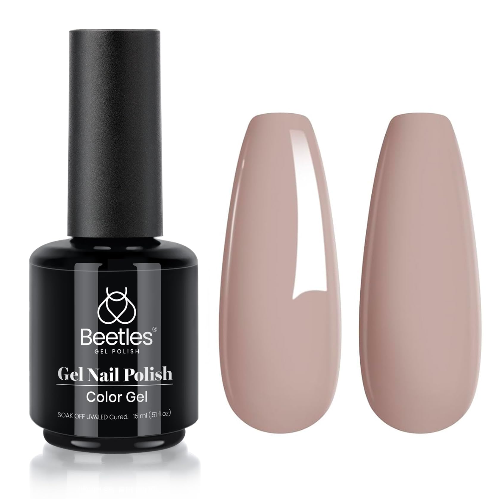 Beetles White Gel Nail Polish,15ml Summer Soak Off UV Gel Polish French Nail Art Manicure Salon DIY Design at Home Gift for Woman