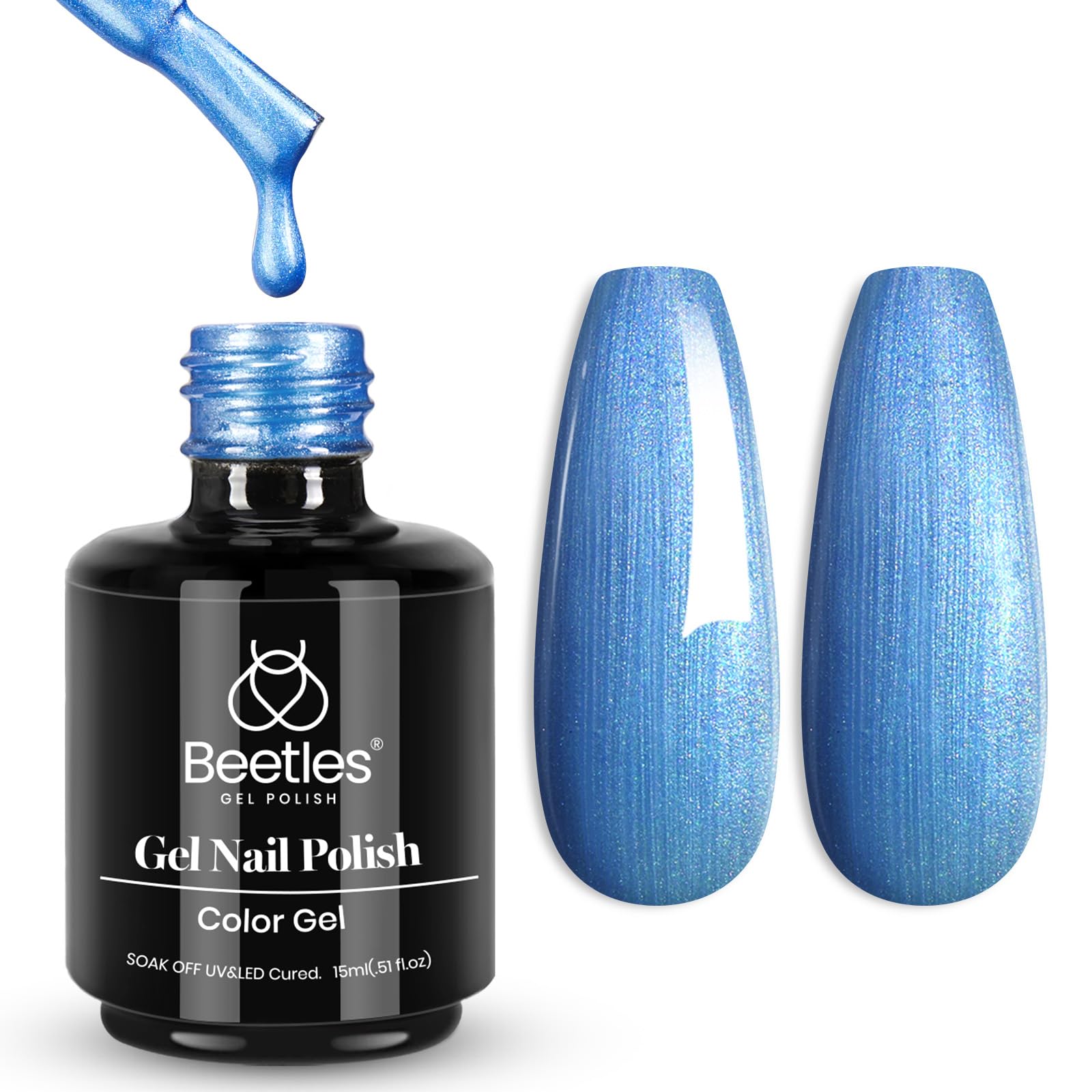 Beetles White Gel Nail Polish,15ml Summer Soak Off UV Gel Polish French Nail Art Manicure Salon DIY Design at Home Gift for Woman