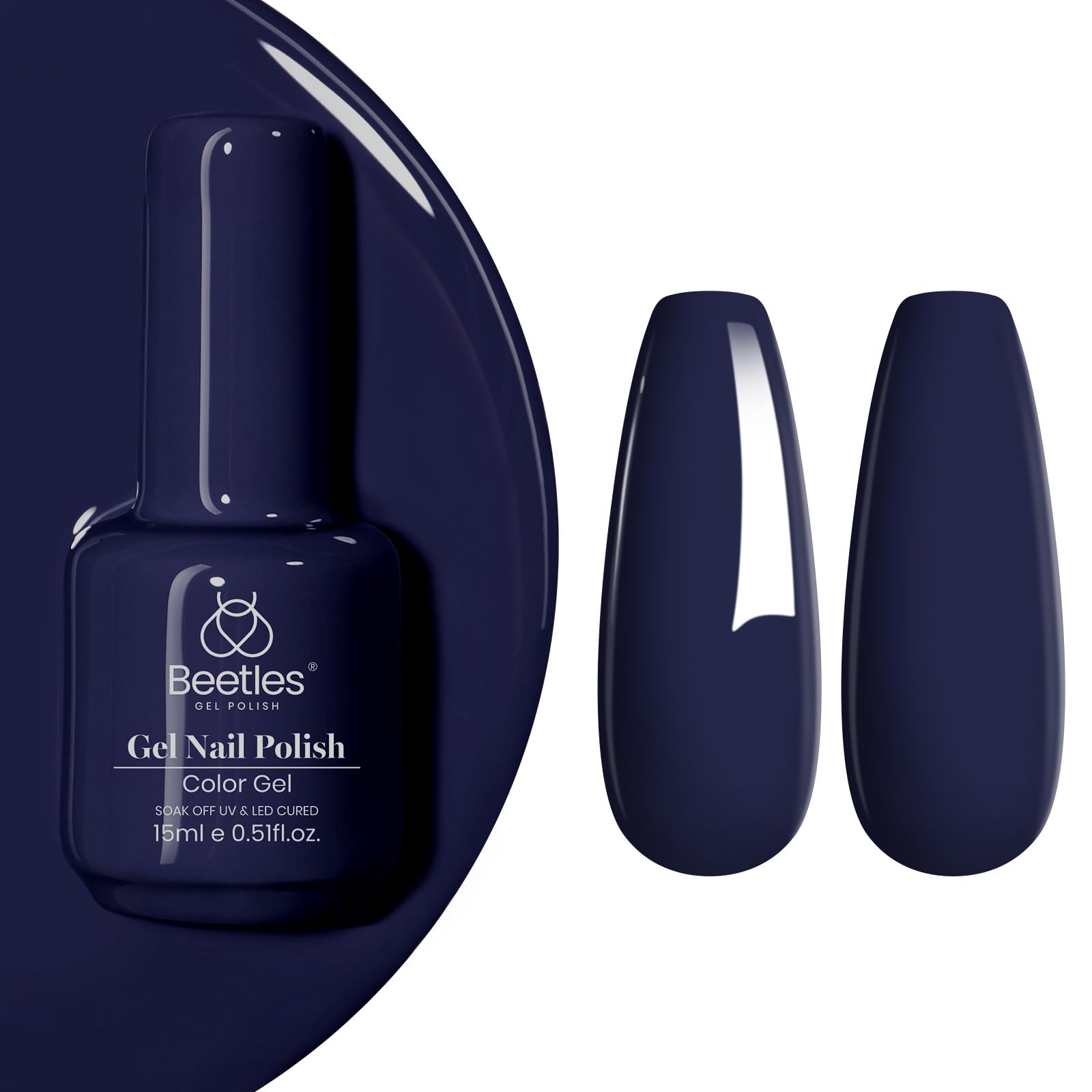 Beetles White Gel Nail Polish,15ml Summer Soak Off UV Gel Polish French Nail Art Manicure Salon DIY Design at Home Gift for Woman