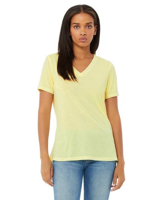 Bella + Canvas 6415 Ladies' Relaxed Triblend V-Neck T-Shirt