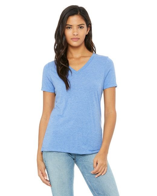 Bella + Canvas 6415 Ladies' Relaxed Triblend V-Neck T-Shirt