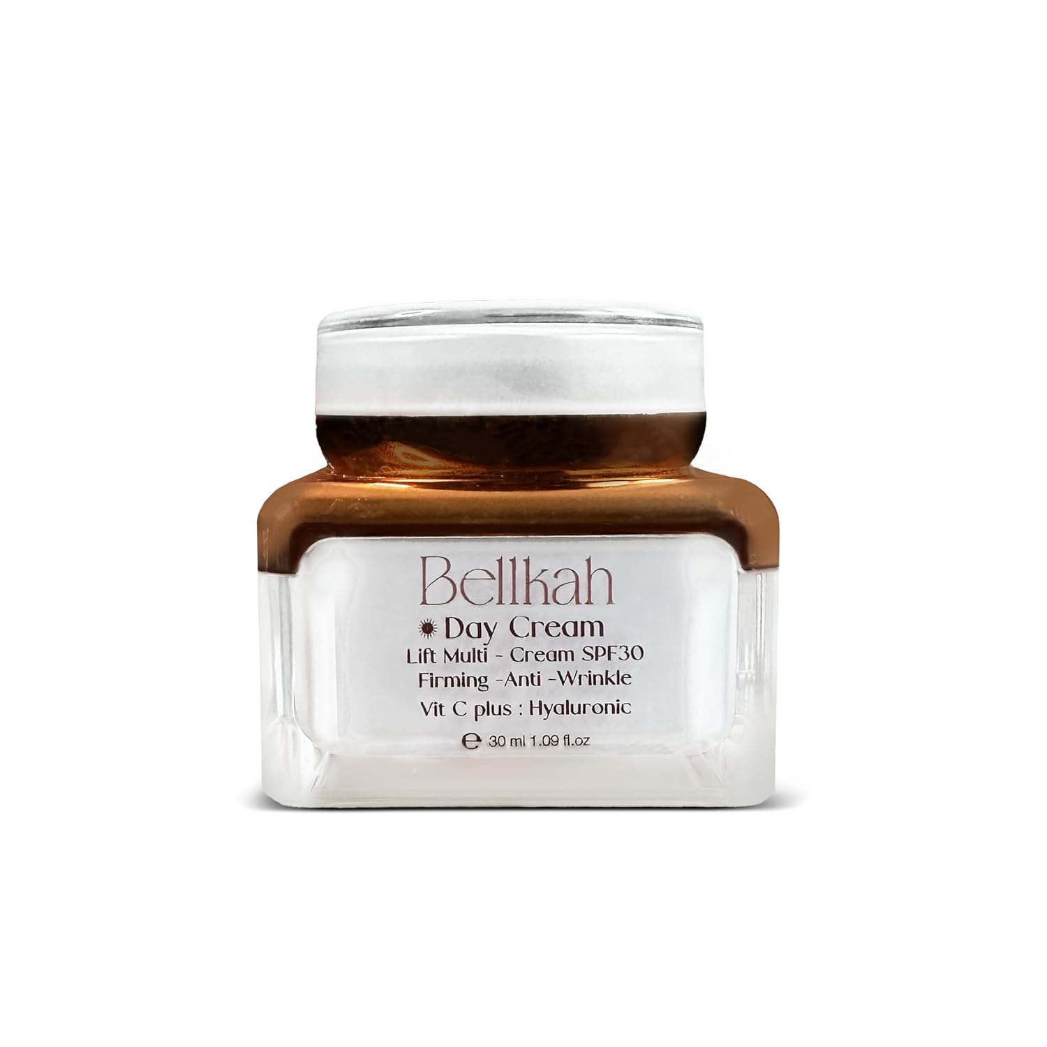 Bellkah SPF 30 Anti-Aging Face Moisturizer Cream – Firming, Wrinkle-Reducing, Hydrating Moisturizer Face Cream with Vitamin C & Hyaluronic Acid – Moisturizing Skin Care for Women – 30ml