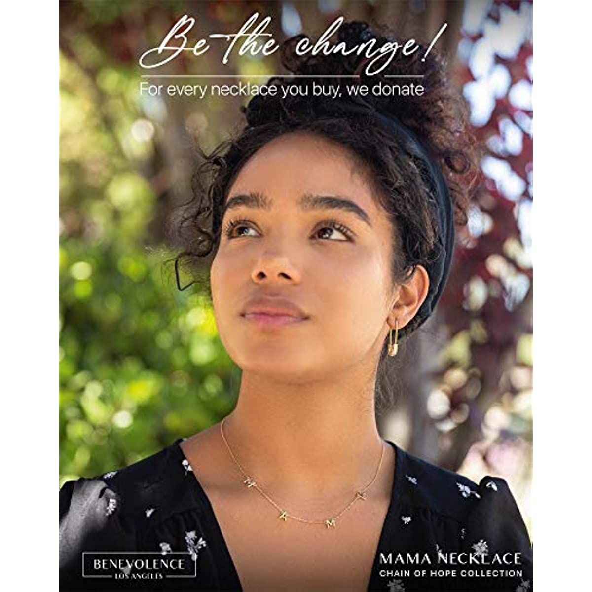 Benevolence LA Mama Necklace Dainty Necklace; 14k Gold Dipped Necklaces For Women; Gifts for Mom | 14 Gold Necklace; Mother's Necklace; Necklaces for Mom; Designed in California