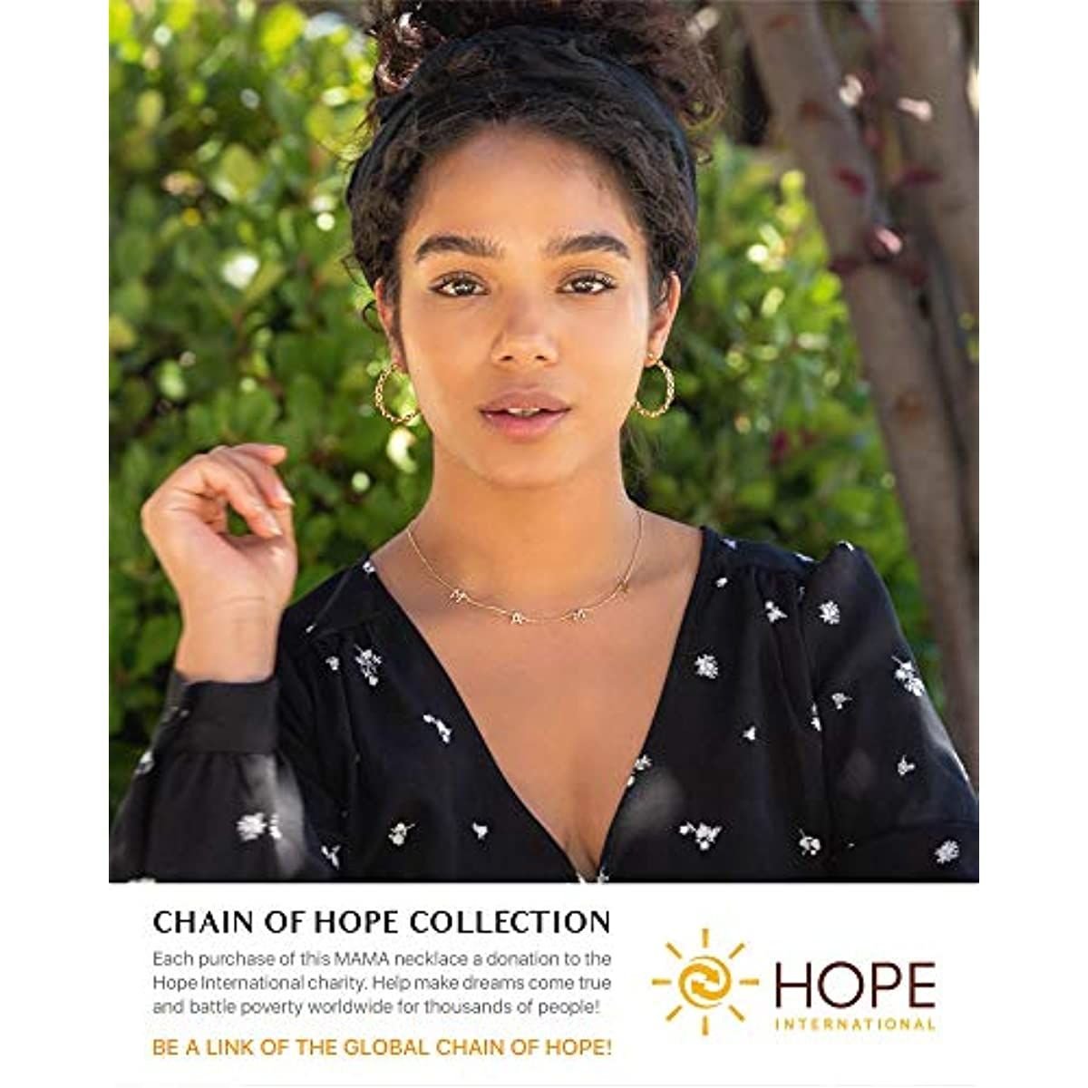 Benevolence LA Mama Necklace Dainty Necklace; 14k Gold Dipped Necklaces For Women; Gifts for Mom | 14 Gold Necklace; Mother's Necklace; Necklaces for Mom; Designed in California