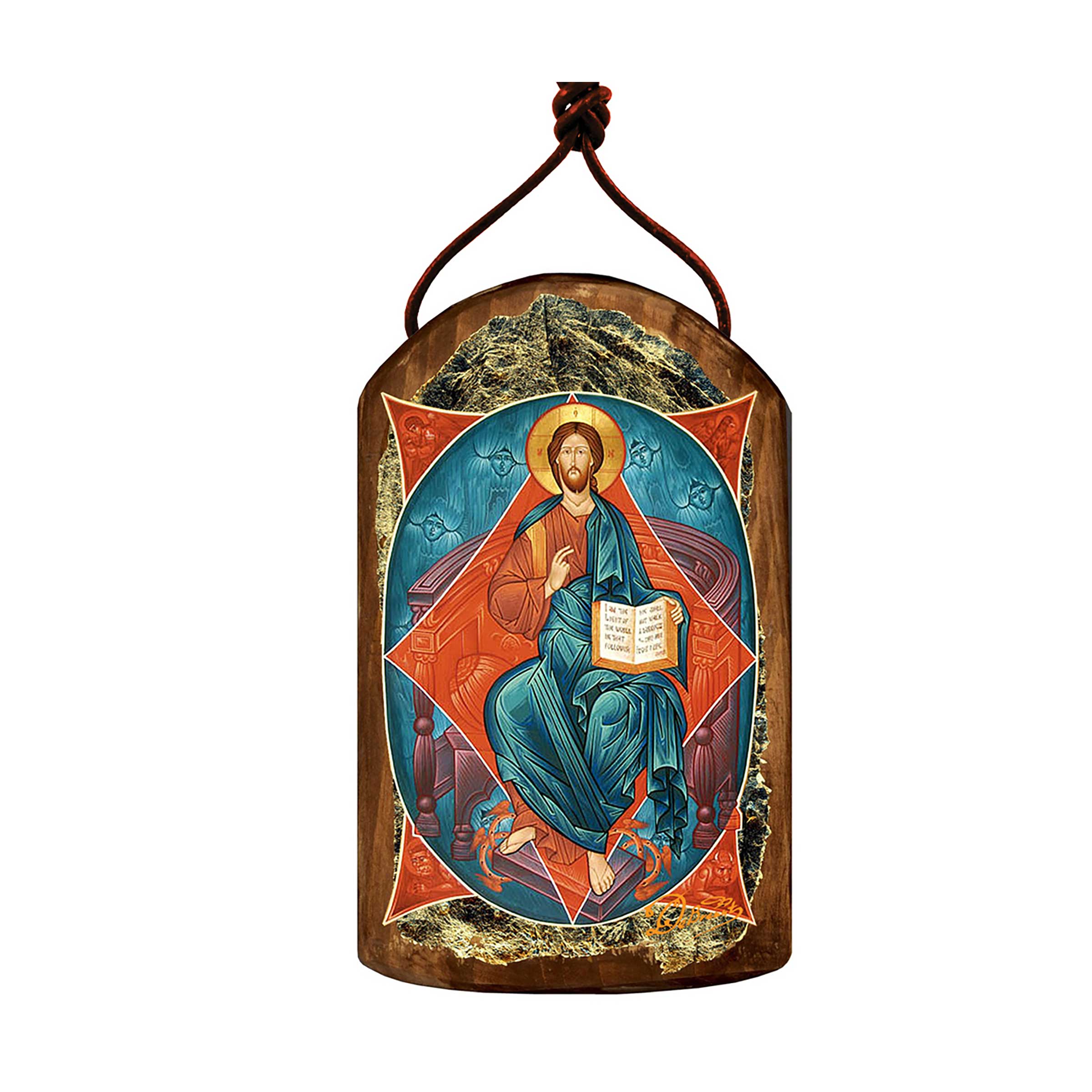 Jesus Religious Orthodox Sacred Icon Ornament - Inspirational Icon Decor - 87047
