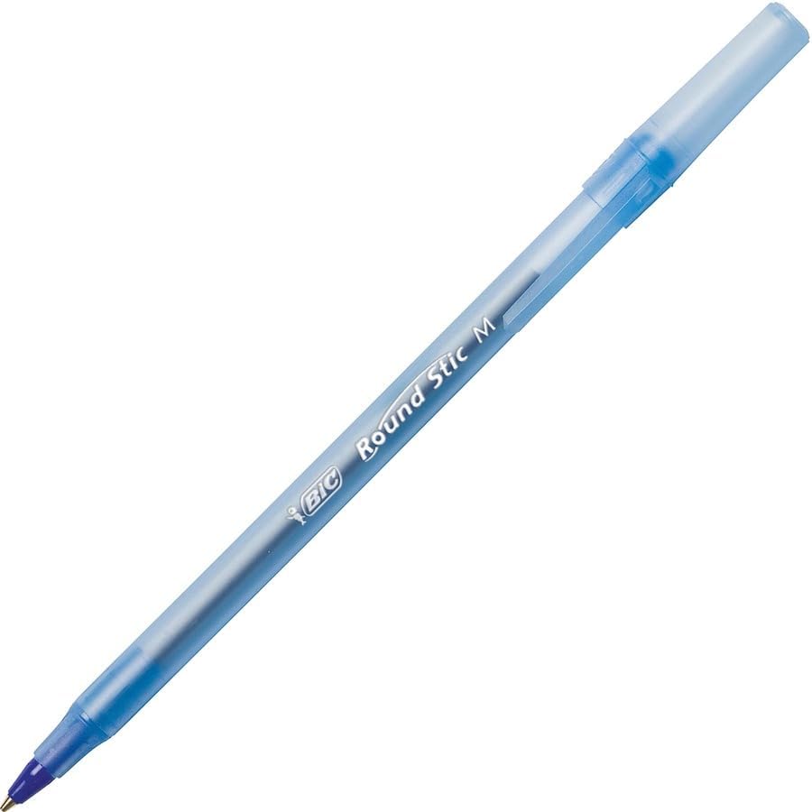 BIC Round Stic Xtra Life Ballpoint Pen, Ultra Long Lasting and Consistent Ink Flow, 60-Count in Black Ink