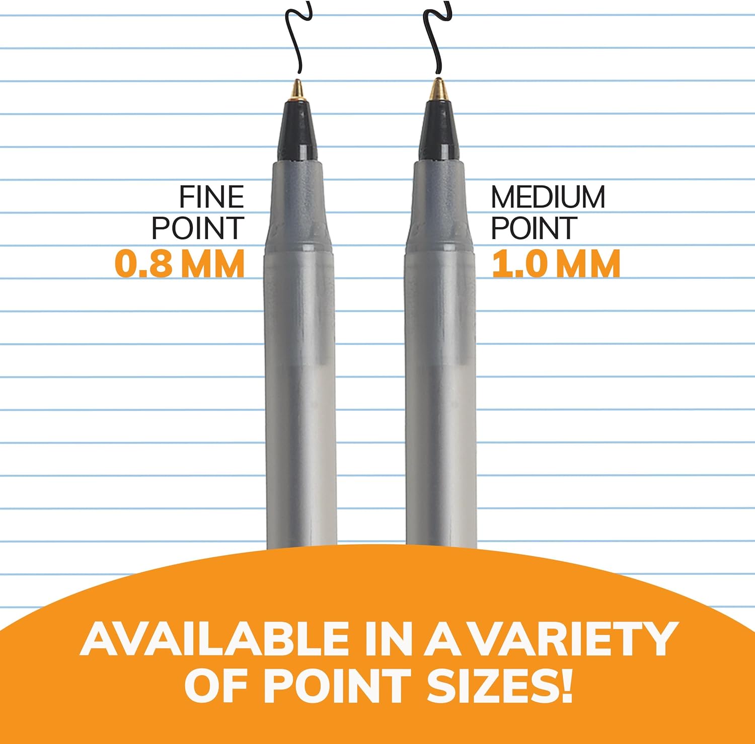 BIC Round Stic Xtra Life Ballpoint Pen, Ultra Long Lasting and Consistent Ink Flow, 60-Count in Black Ink