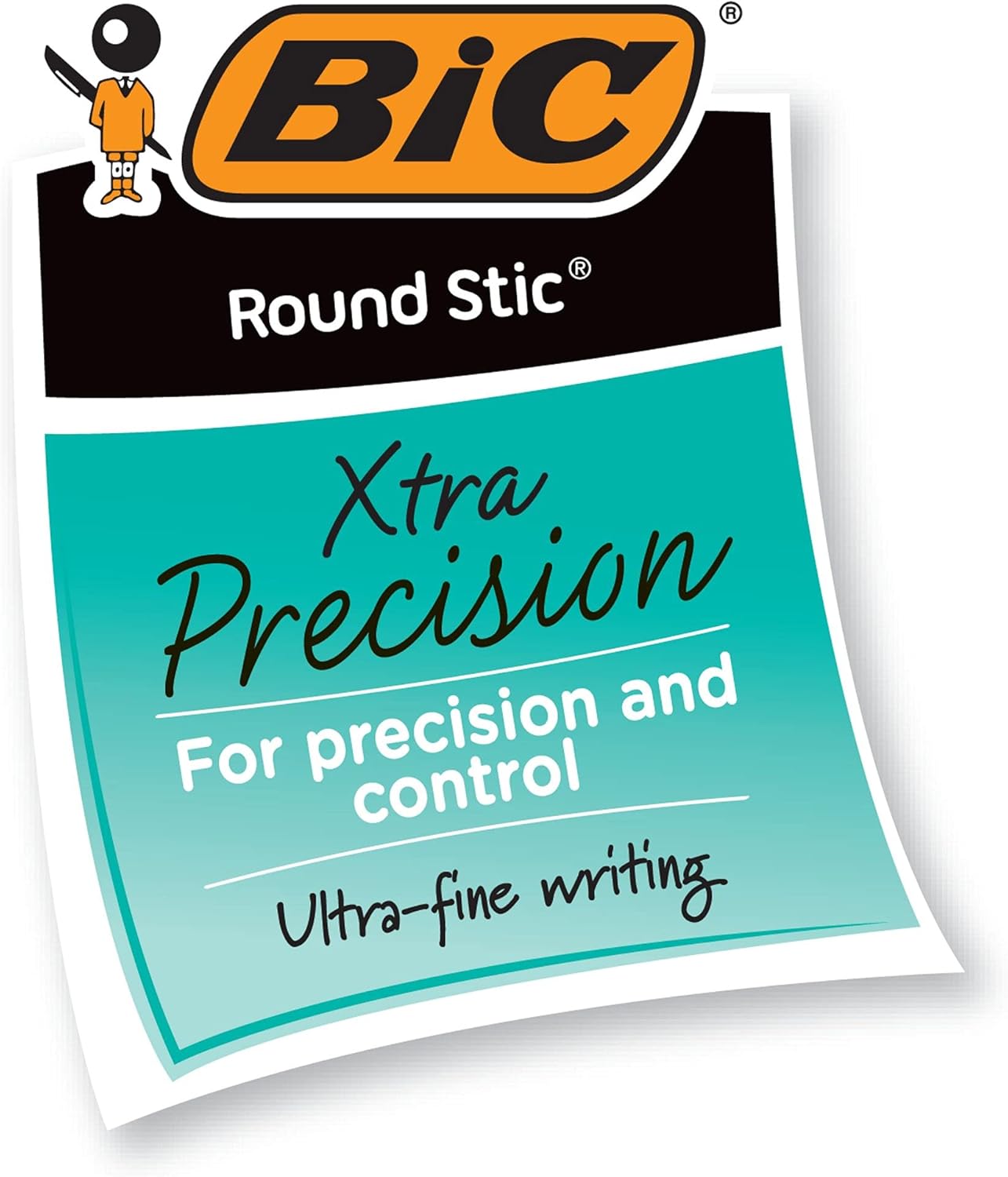 BIC Round Stic Xtra Life Ballpoint Pen, Ultra Long Lasting and Consistent Ink Flow, 60-Count in Black Ink