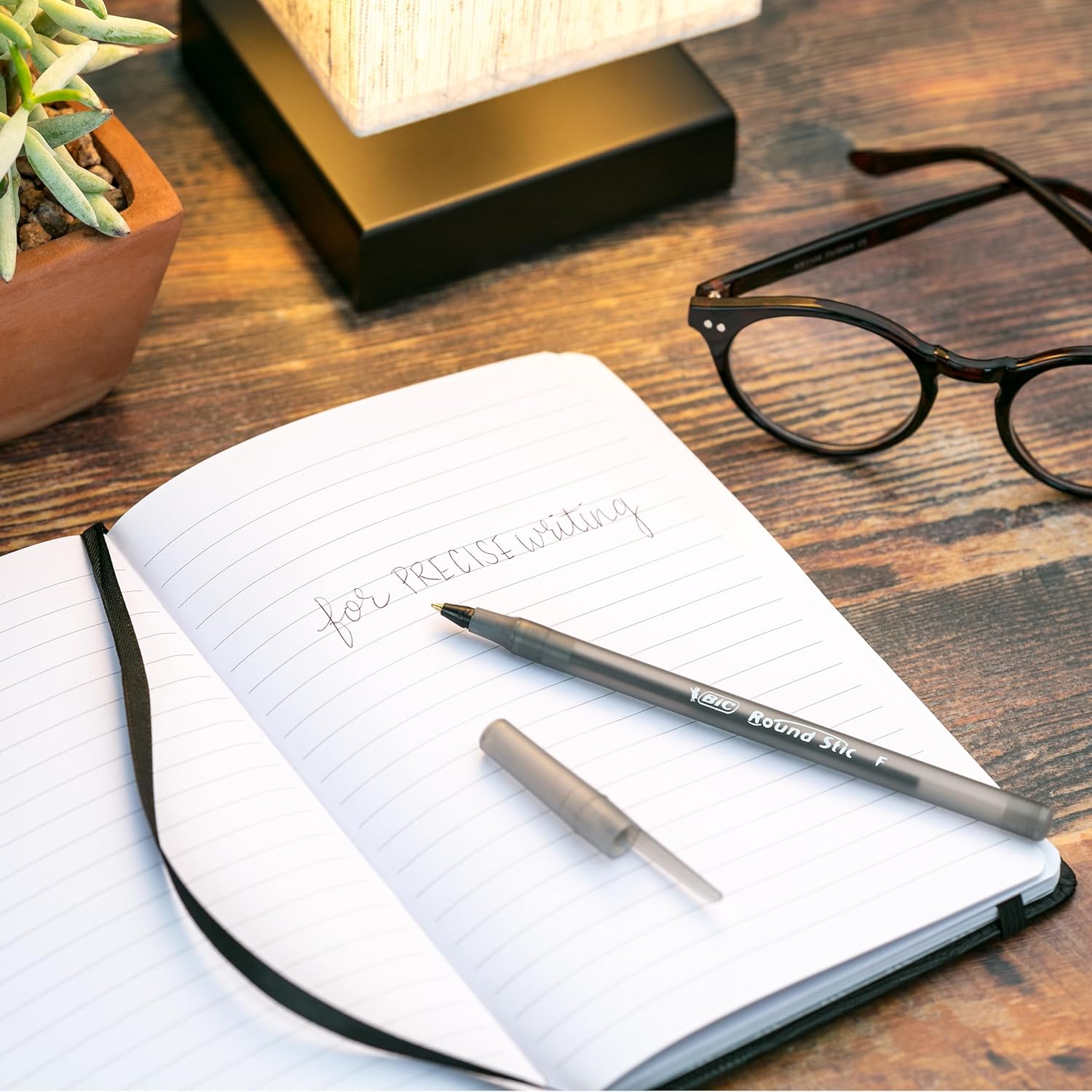 BIC Round Stic Xtra Life Ballpoint Pen, Ultra Long Lasting and Consistent Ink Flow, 60-Count in Black Ink