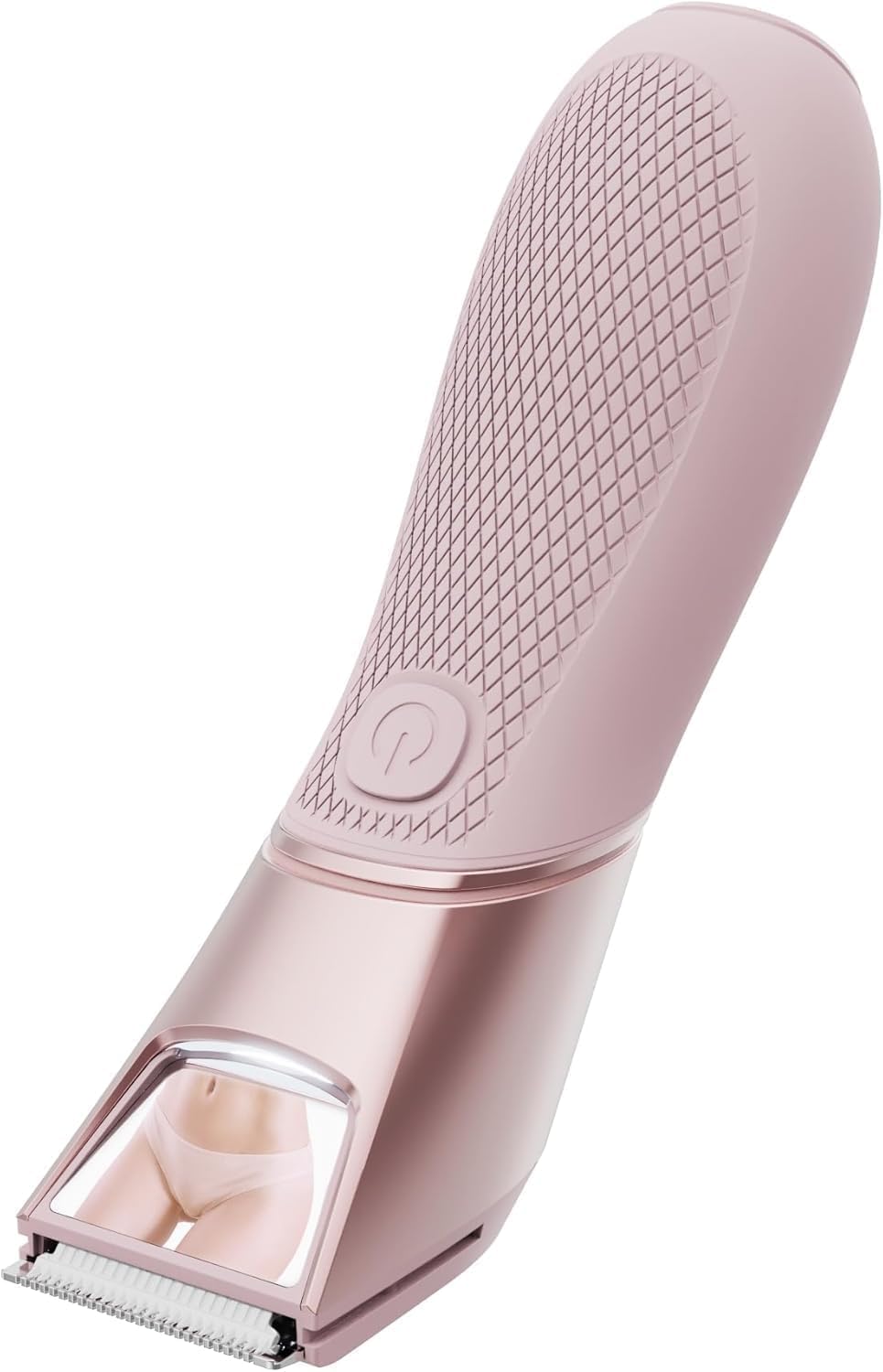 Bikini Trimmer for Women: Mirror Electric Shaver for Body Pubic Hair with LED Light, IPX7 Waterproof Portable Lady Facial Razor with Ceramic Blade,Rechargeable Body Groomer for Leg,Arm,Underarm