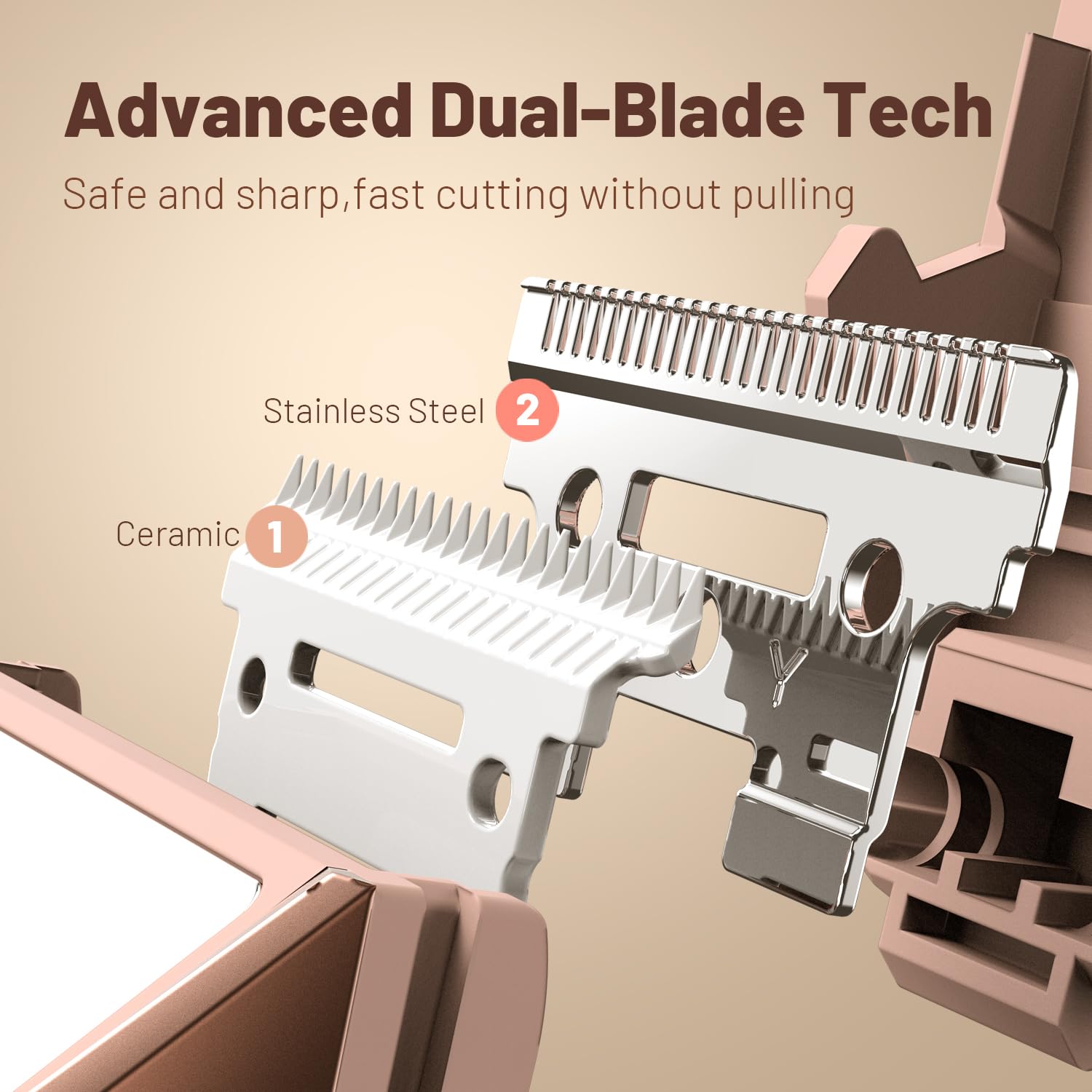 Bikini Trimmer for Women: Mirror Electric Shaver for Body Pubic Hair with LED Light, IPX7 Waterproof Portable Lady Facial Razor with Ceramic Blade,Rechargeable Body Groomer for Leg,Arm,Underarm