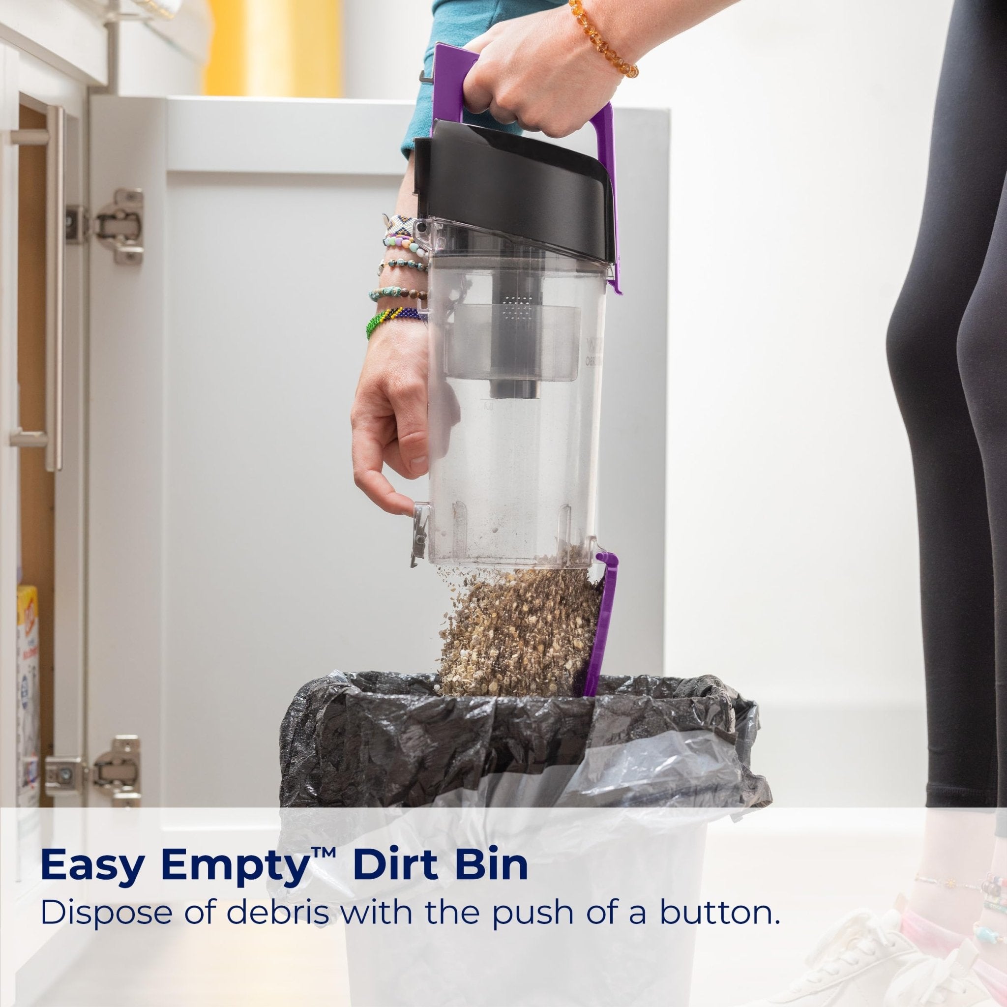 Bissell CleanView Compact Turbo Upright Vacuum with Quick Release Wand, Full Size Power, Compact Size for Apartments & Dorms, 3437F