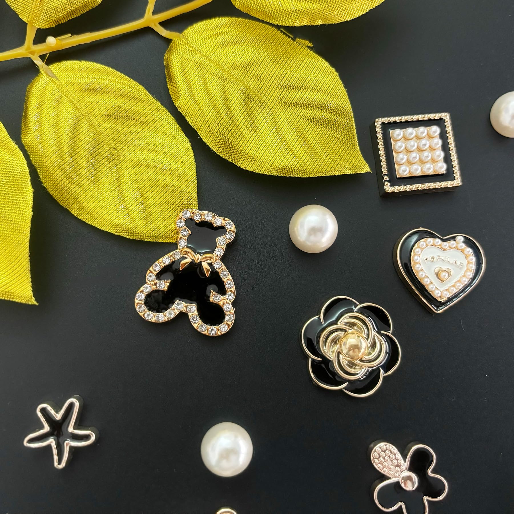 Bling Shoe Charms for Women, Sparkle Rhinestones Shoe Decoration Charms, Girly Shoe Chains for Clog Sandals, DIY Shoe Accessories for Party Favor