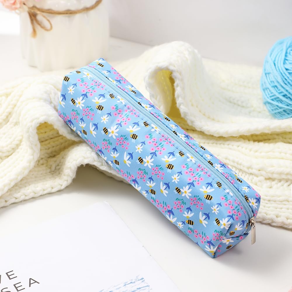 Blingcute 12 Sizes Crochet Hooks,2.0mm-8.0mm Ergonomic Crochet Hook Set with Soft Grip Handles,Aluminum Crochet Needles for Arthritic Hands,Crochet Needle Kit with Blue Case for Crocheters. (Blue)