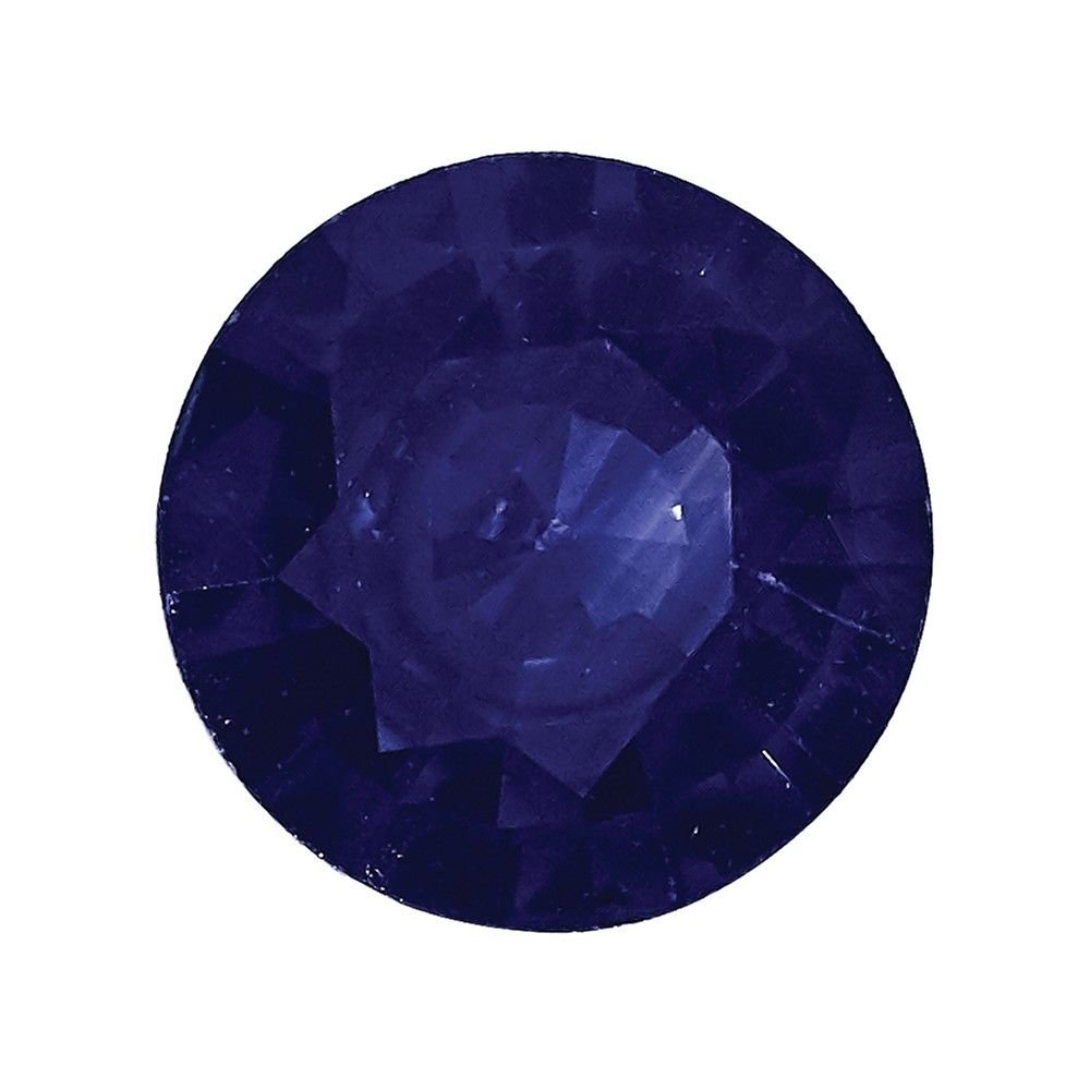 Blue Sapphire A Quality 1.75mm Round Diamond-Cut