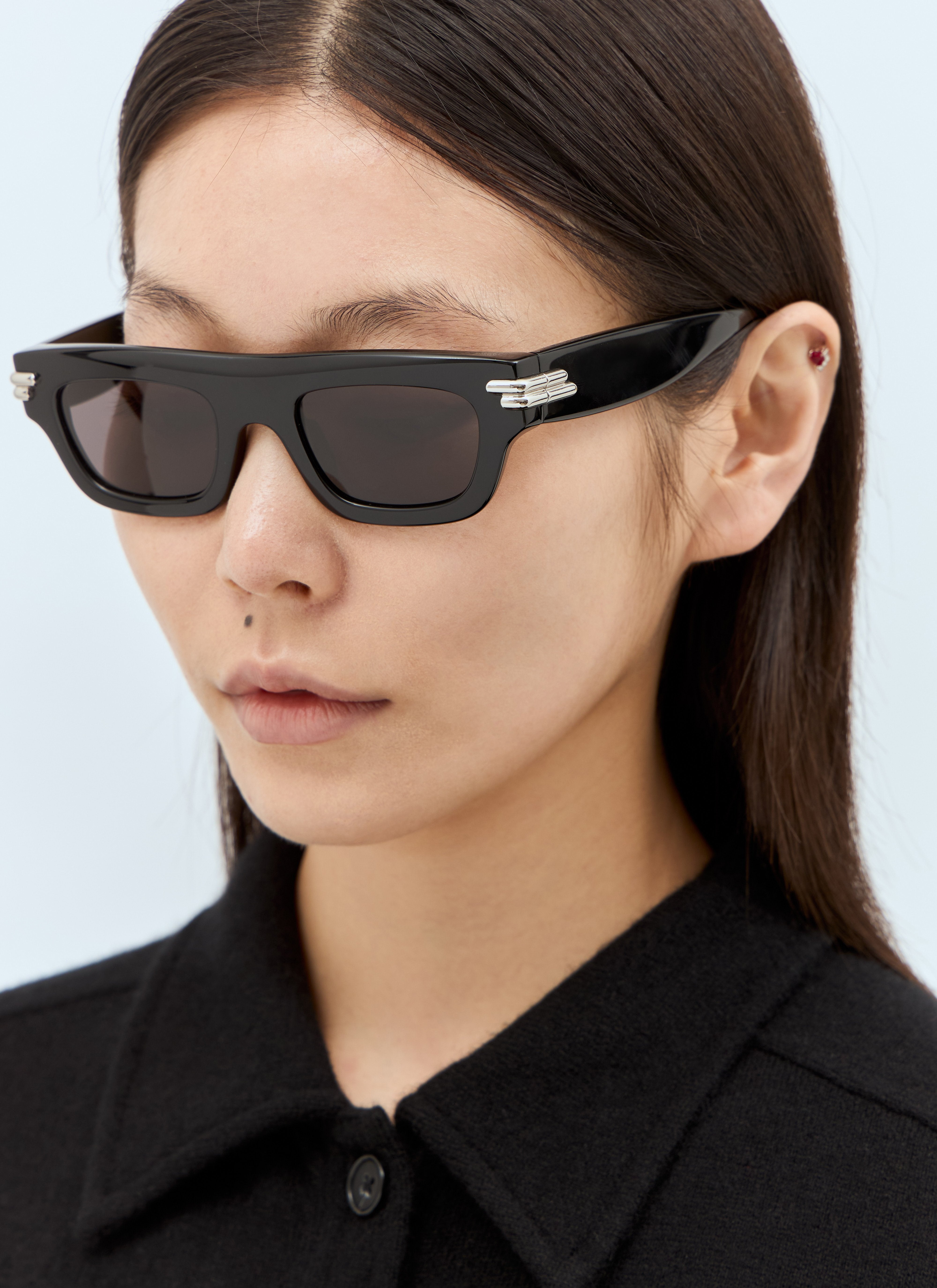 Bottega Veneta Men Mitre Square Sunglasses