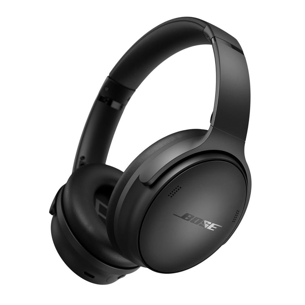 Bose QuietComfort Bluetooth Headphones, Wireless Headphones with Active Over Ear Noise Cancelling and Mic, Deep Bass, Up to 24 Hours of Playtime, Blue Dusk - Limited Edition Color