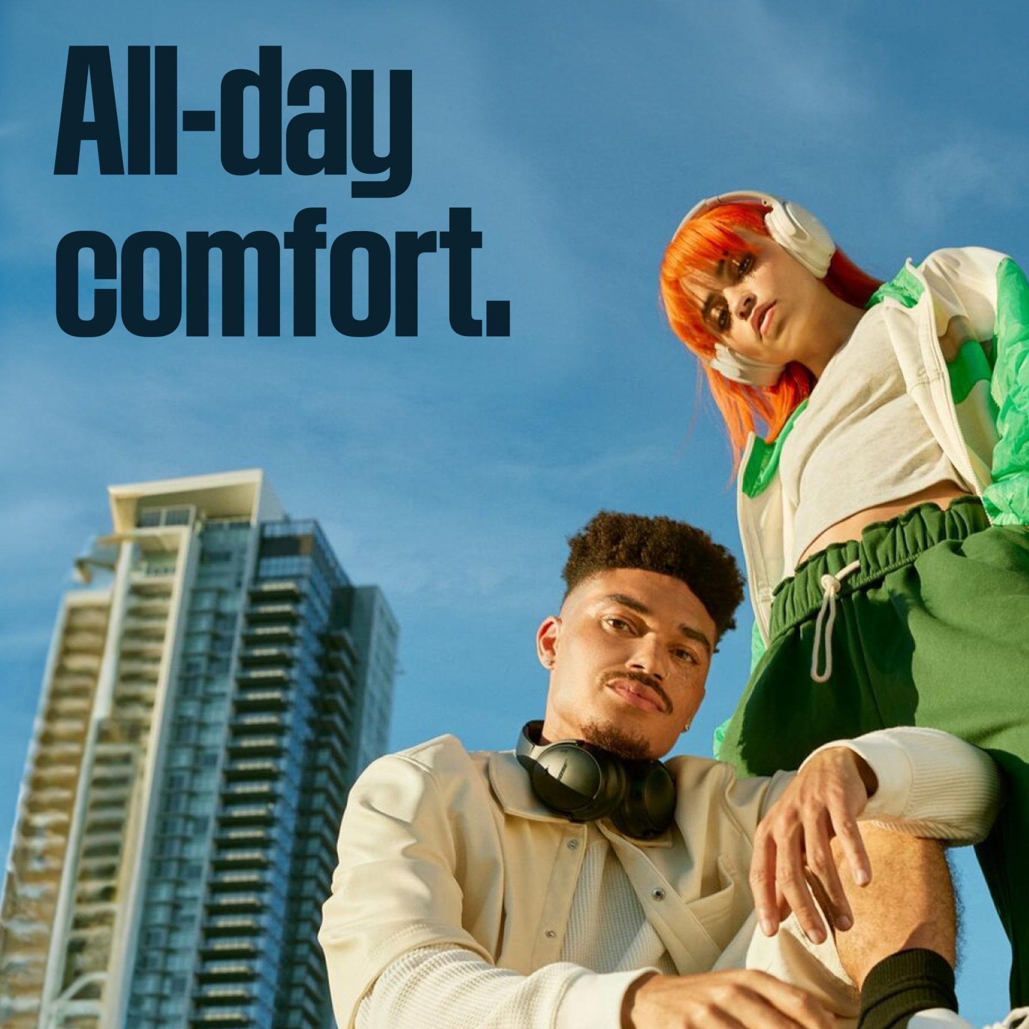 Bose QuietComfort Bluetooth Headphones, Wireless Headphones with Active Over Ear Noise Cancelling and Mic, Deep Bass, Up to 24 Hours of Playtime, Blue Dusk - Limited Edition Color