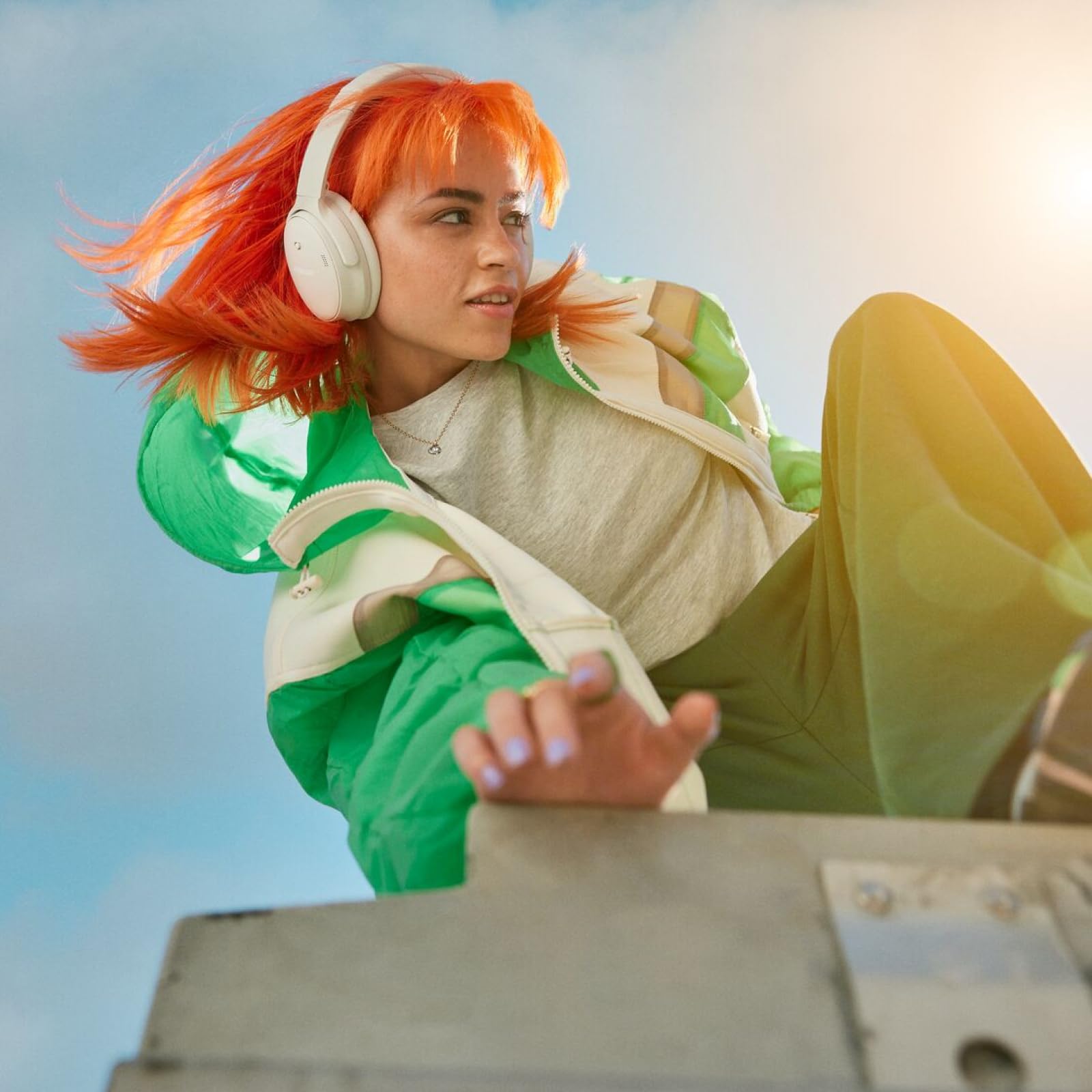 Bose QuietComfort Bluetooth Headphones, Wireless Headphones with Active Over Ear Noise Cancelling and Mic, Deep Bass, Up to 24 Hours of Playtime, Blue Dusk - Limited Edition Color