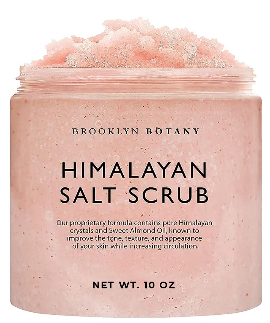 Brooklyn Botany Brown Sugar Body Scrub - Moisturizing and Exfoliating Body, Face, Hand, Foot Scrub - Fights Acne, Fine Lines & Wrinkles, Great Gifts For Women & Men - 10 oz