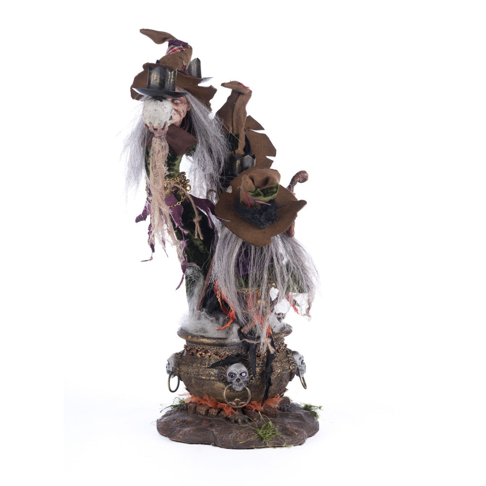 Broomstick Acres Witches Candle Holder by Katherine's Collection