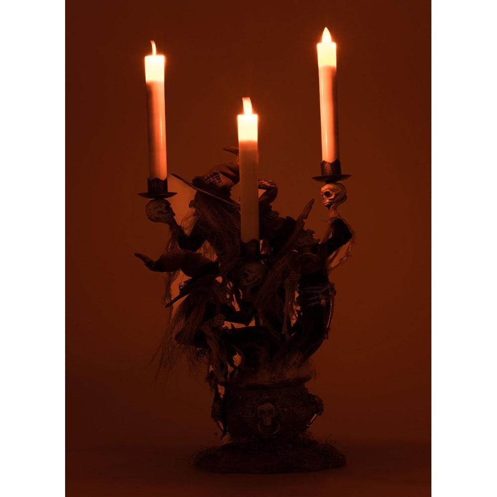 Broomstick Acres Witches Candle Holder by Katherine's Collection