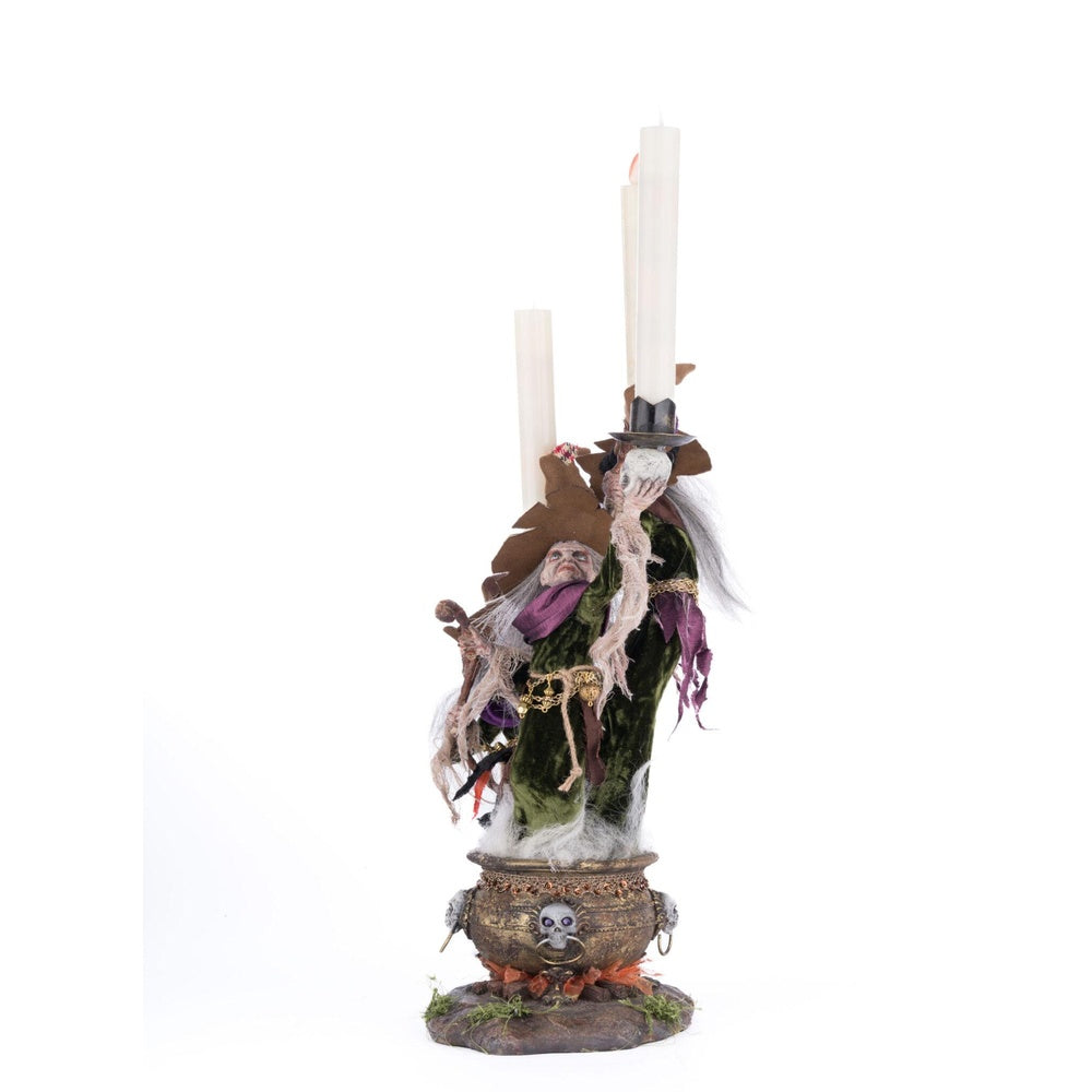 Broomstick Acres Witches Candle Holder by Katherine's Collection