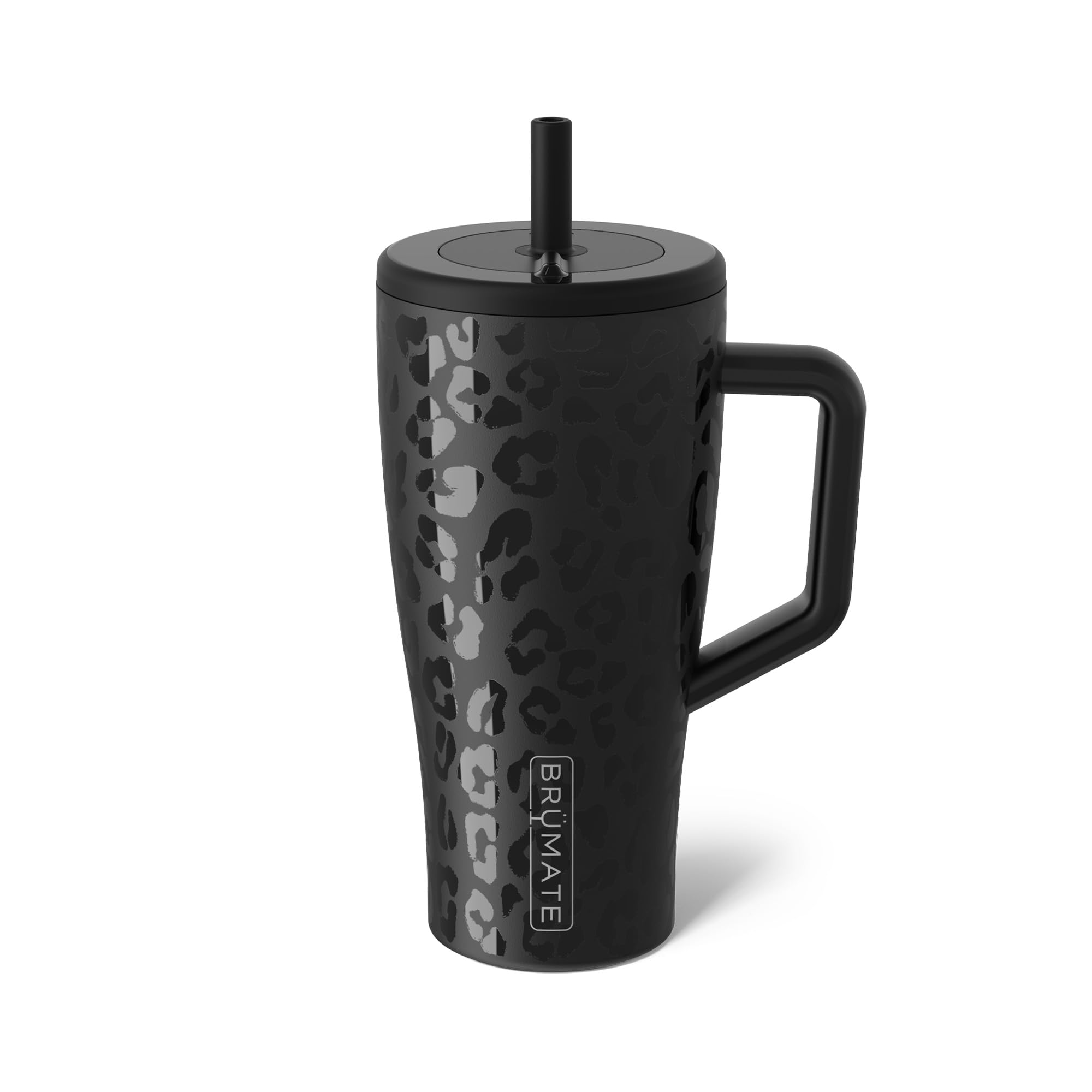 BrüMate Era 40 oz Tumbler with Handle and Straw | 100% Leakproof Insulated Tumbler with Lid and Straw | Made of Stainless Steel | Cup Holder Friendly Base | 40oz (Mocha)